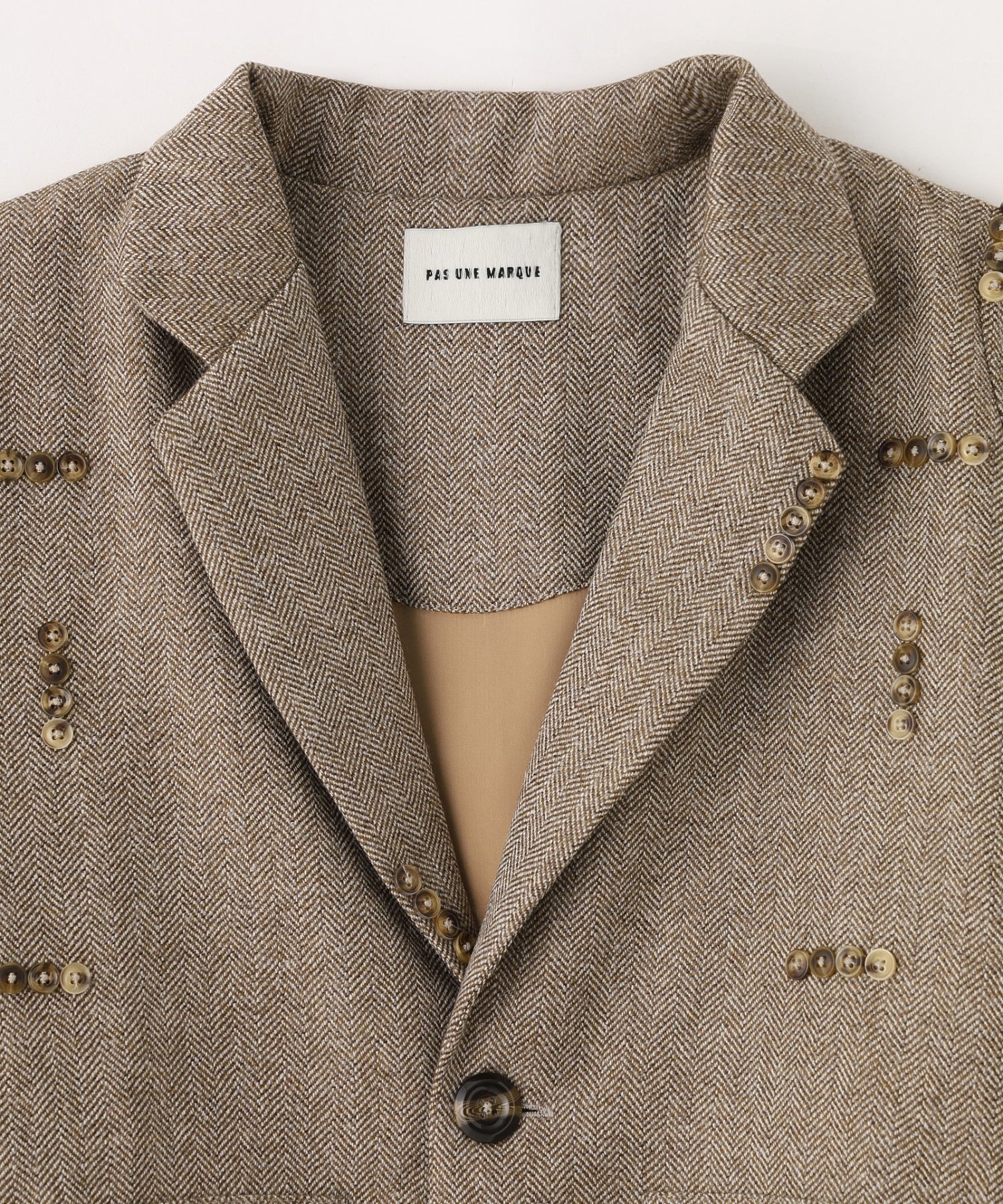 PAS UNE MARQUE/パ・ズュヌ・マルク/Button Pattern Jacket PAS-596