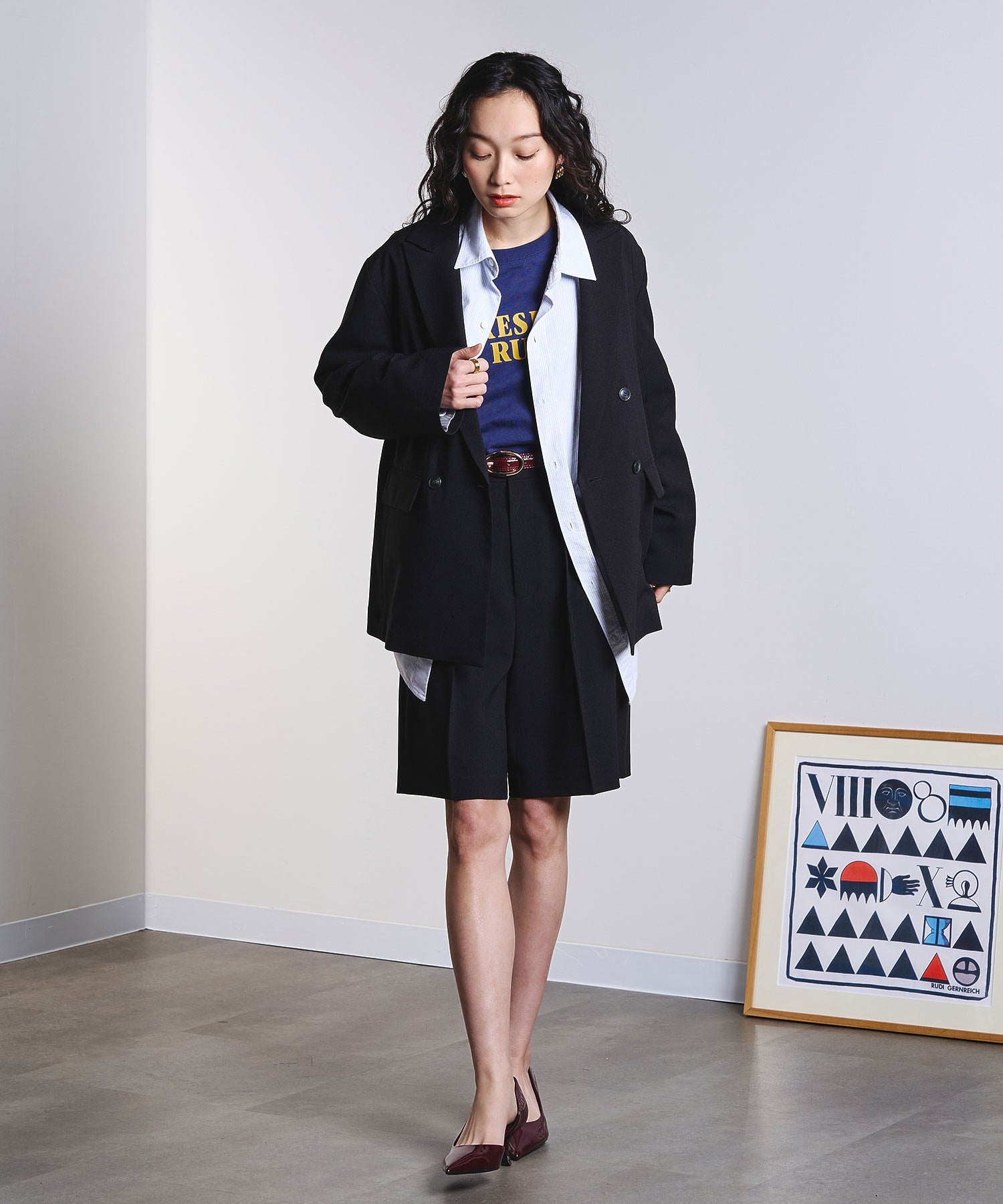 model:161cm 着用サイズ:S