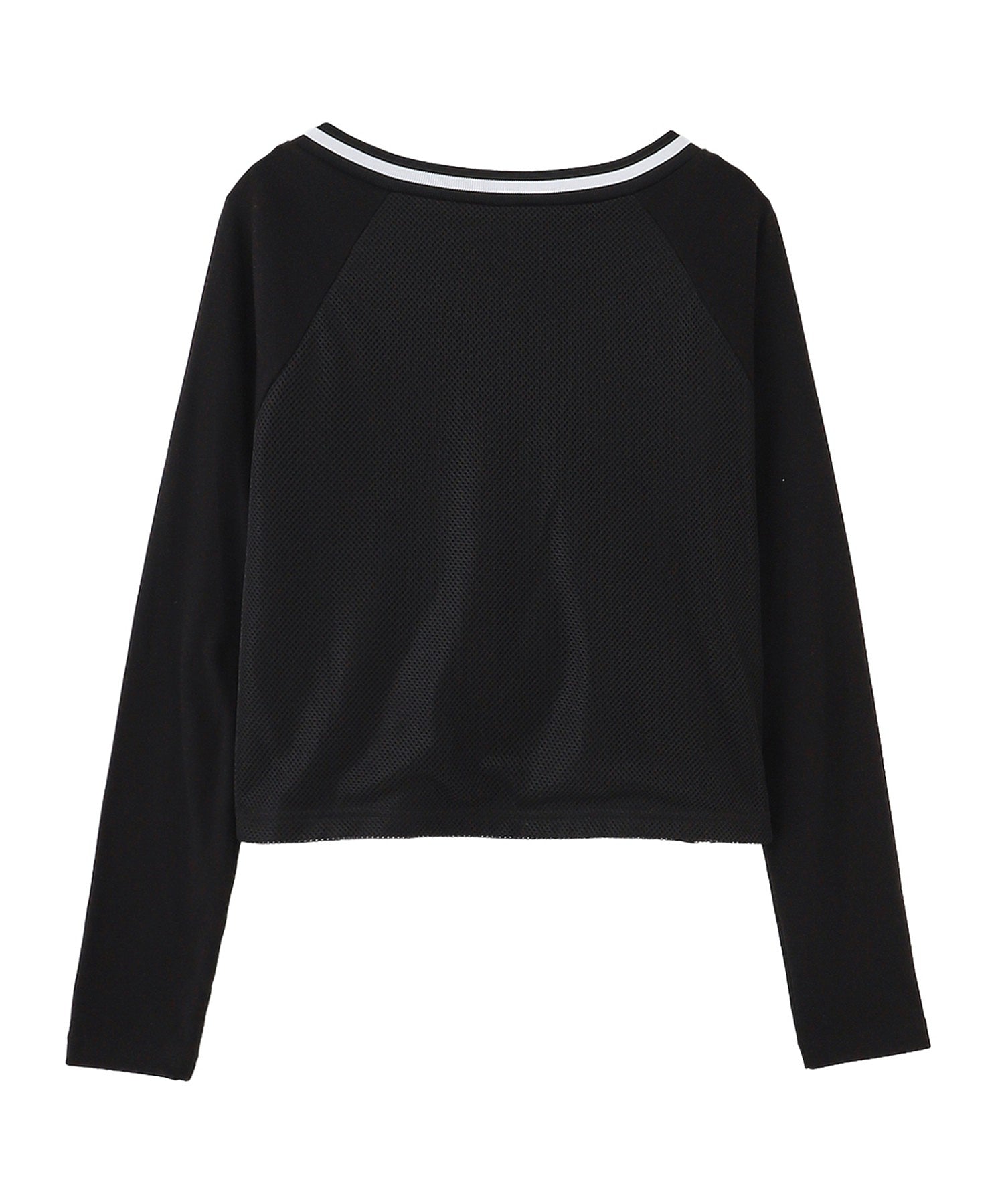 MESH PANELED L/S COMPACT TOP