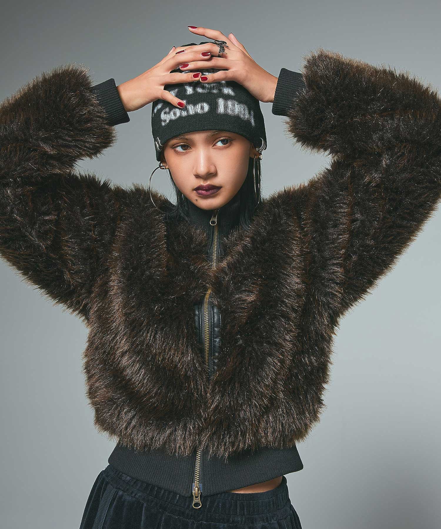 FAUX FUR COMPACT JACKET