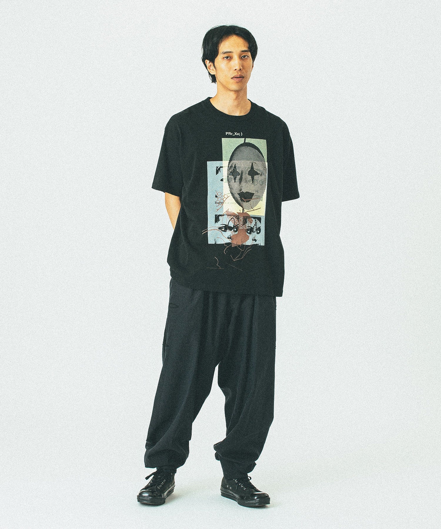 LOOSE JOINTS/ルーズジョインツ MISHA HOLLENBACH-WHAT DID YOU DO AT THE FOUNTAIN S/S TEE LS25JS001MH