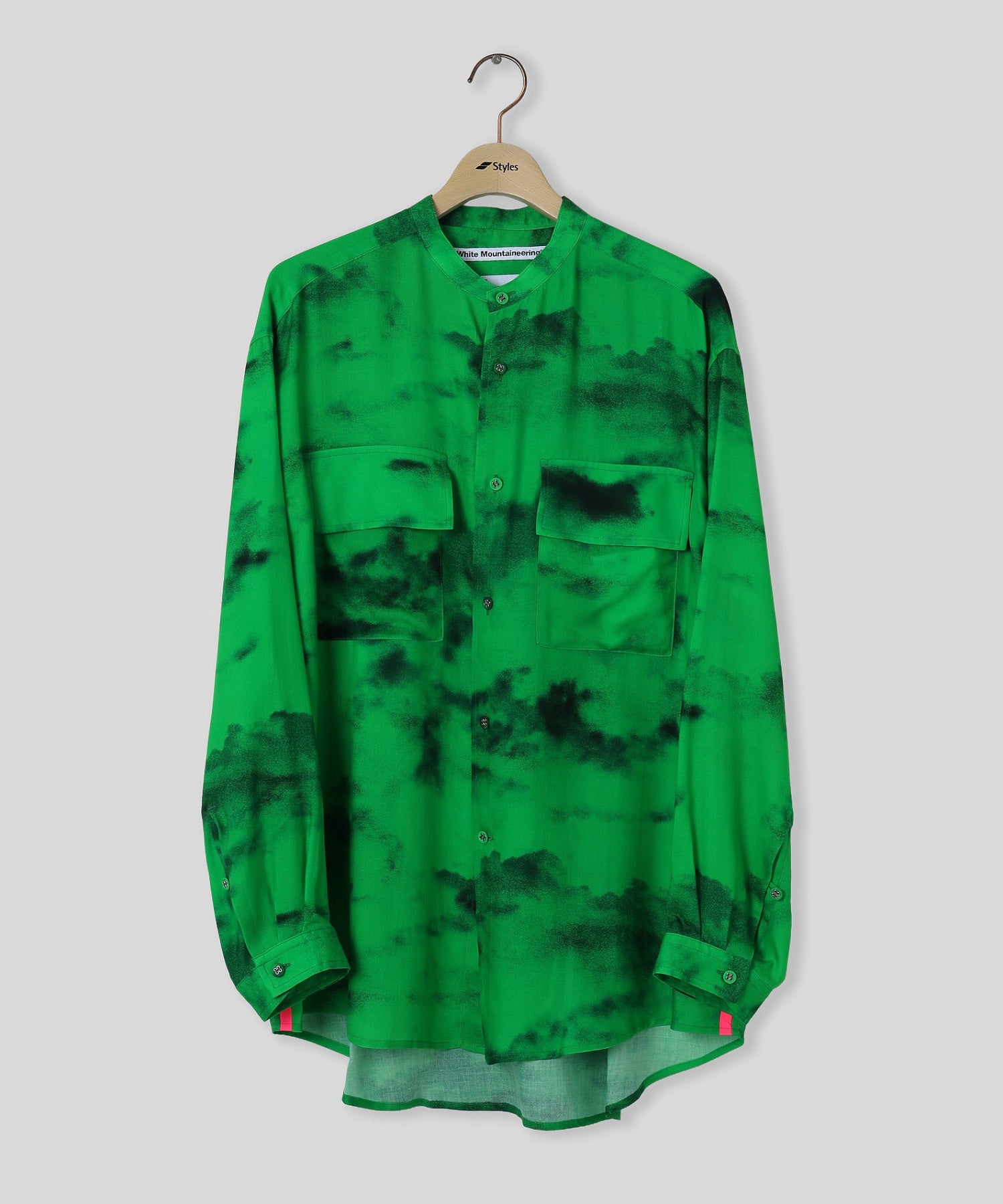 WHITE MOUNTAINEERING/ホワイトマウンテニアリング/CLOUD CAMO BAND COLLAR SHIRT WM2671119