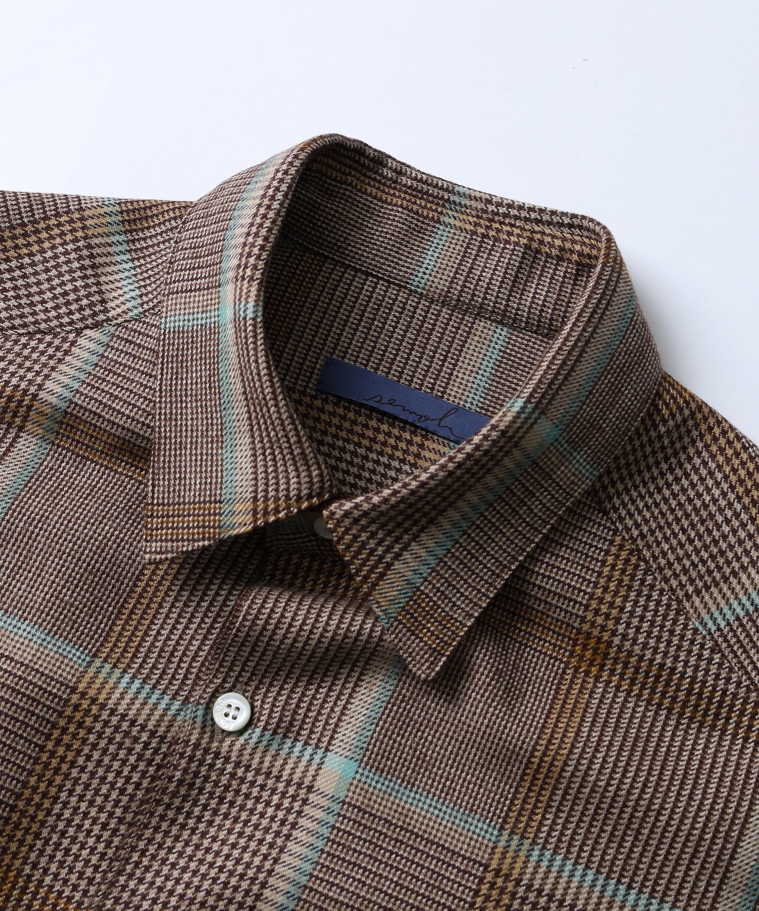 SEMOH/セモー/Fusion Shirt Wool Check 30-1-03
