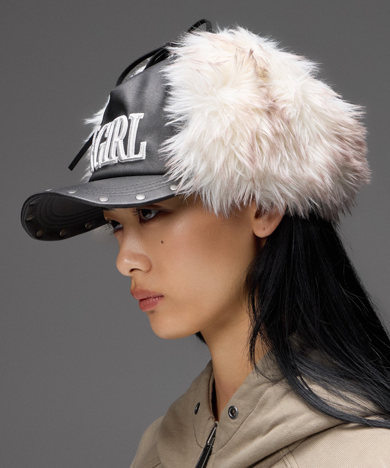 FAUX FUR EAR FLAP 5PANEL CAP