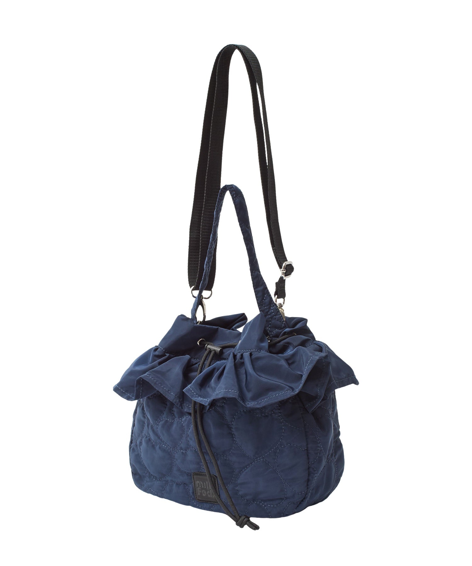 HEART QUILTED DRAWSTRING BAG