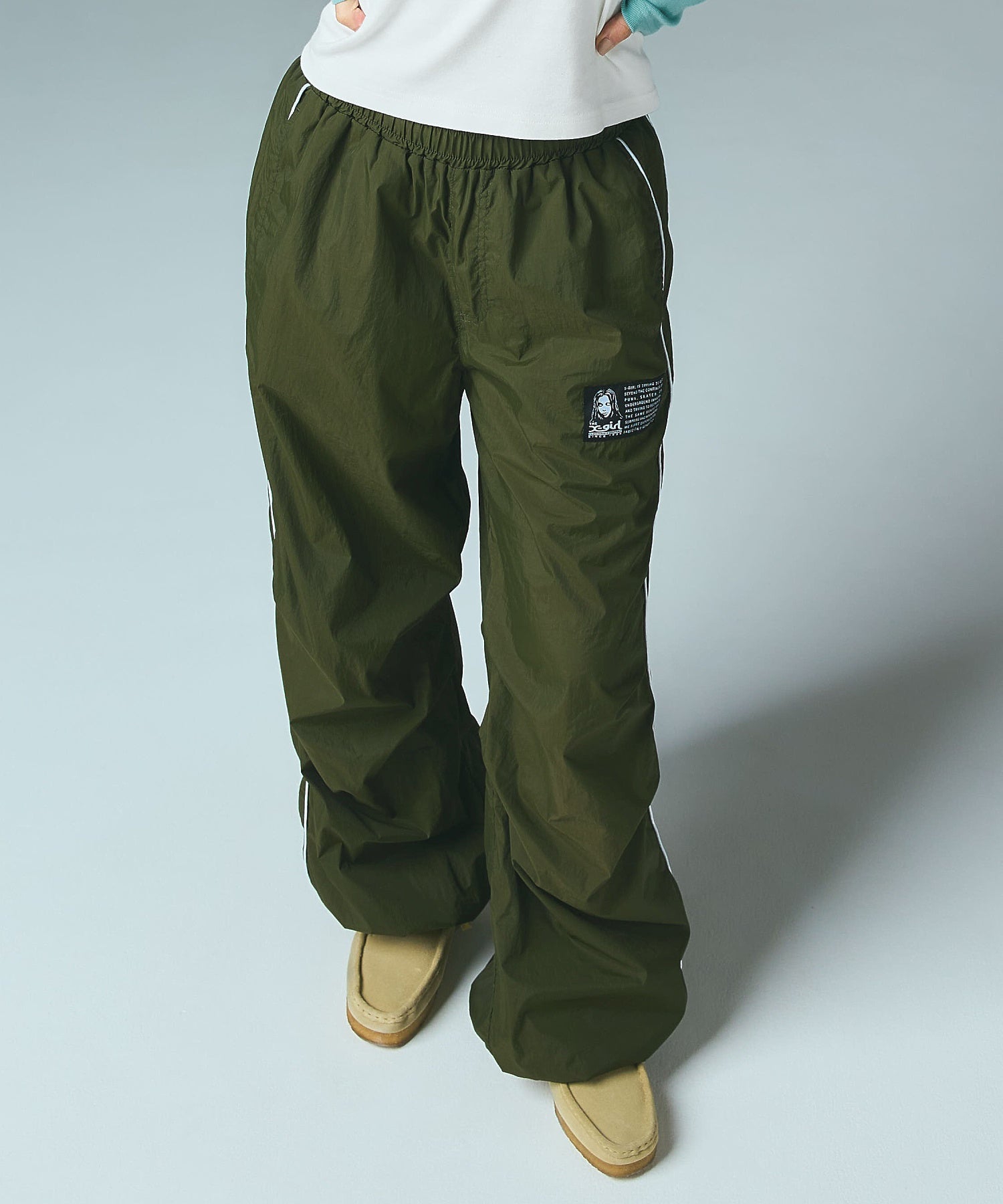 FACE LABEL TRACK PANTS