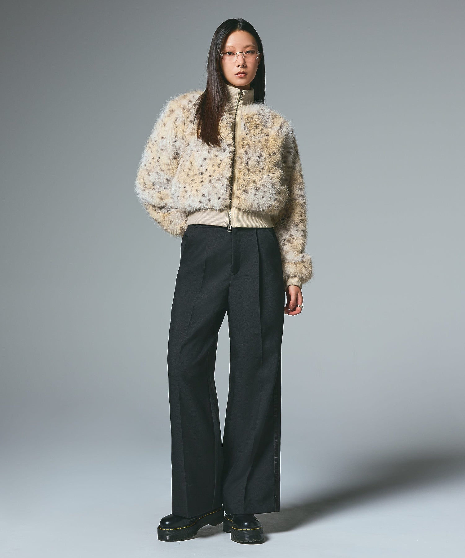 FAUX FUR COMPACT JACKET