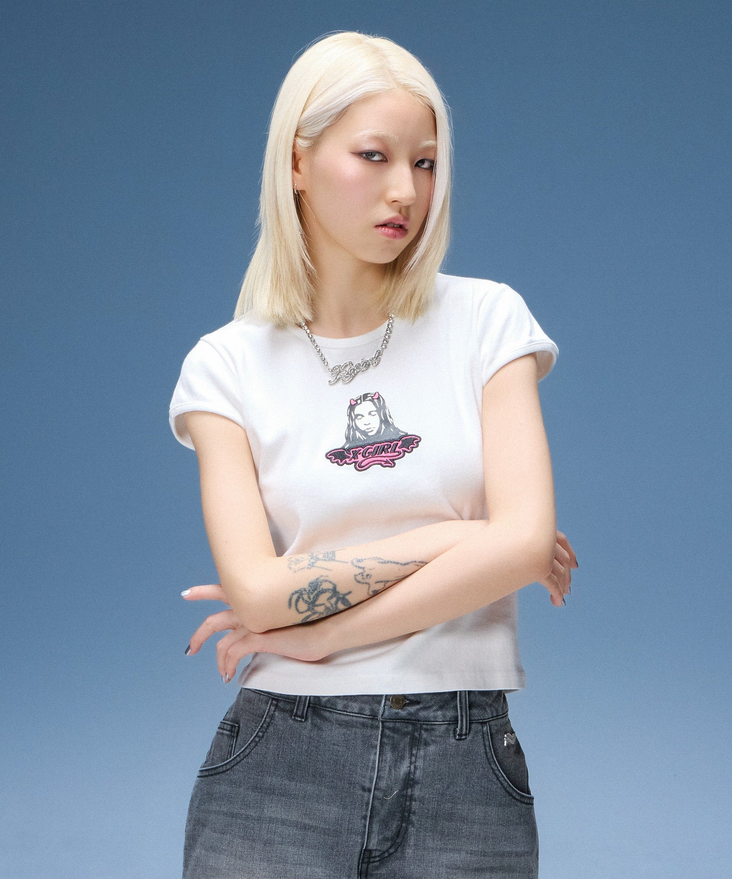 DEVIL FACE S/S BABY TEE