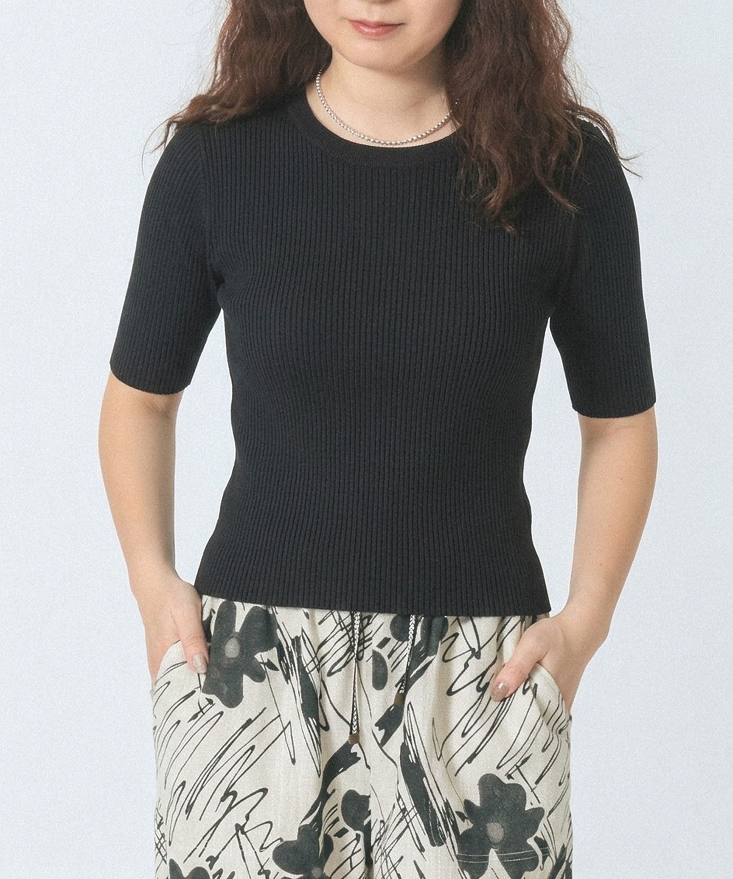 RIB KNIT PULLOVER