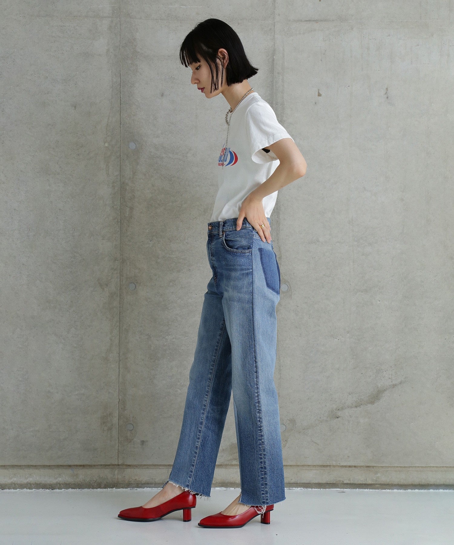 AUTHEN/CIRCULAR DENIM TAPERED LEG-REBUILD