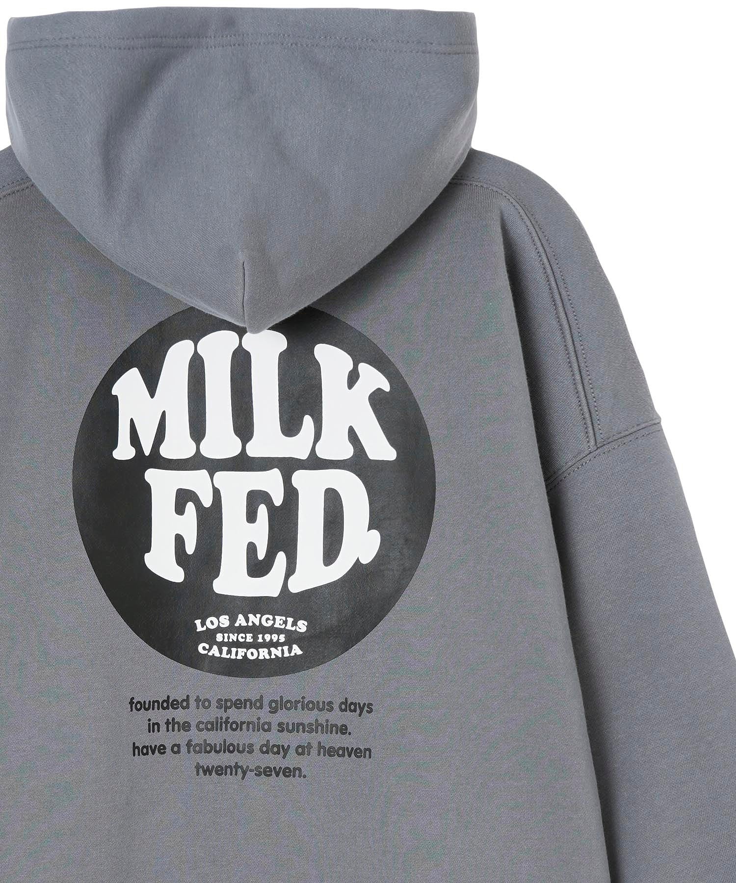 CIRCLE LOGO BIG SWEAT HOODIE MILKFED.