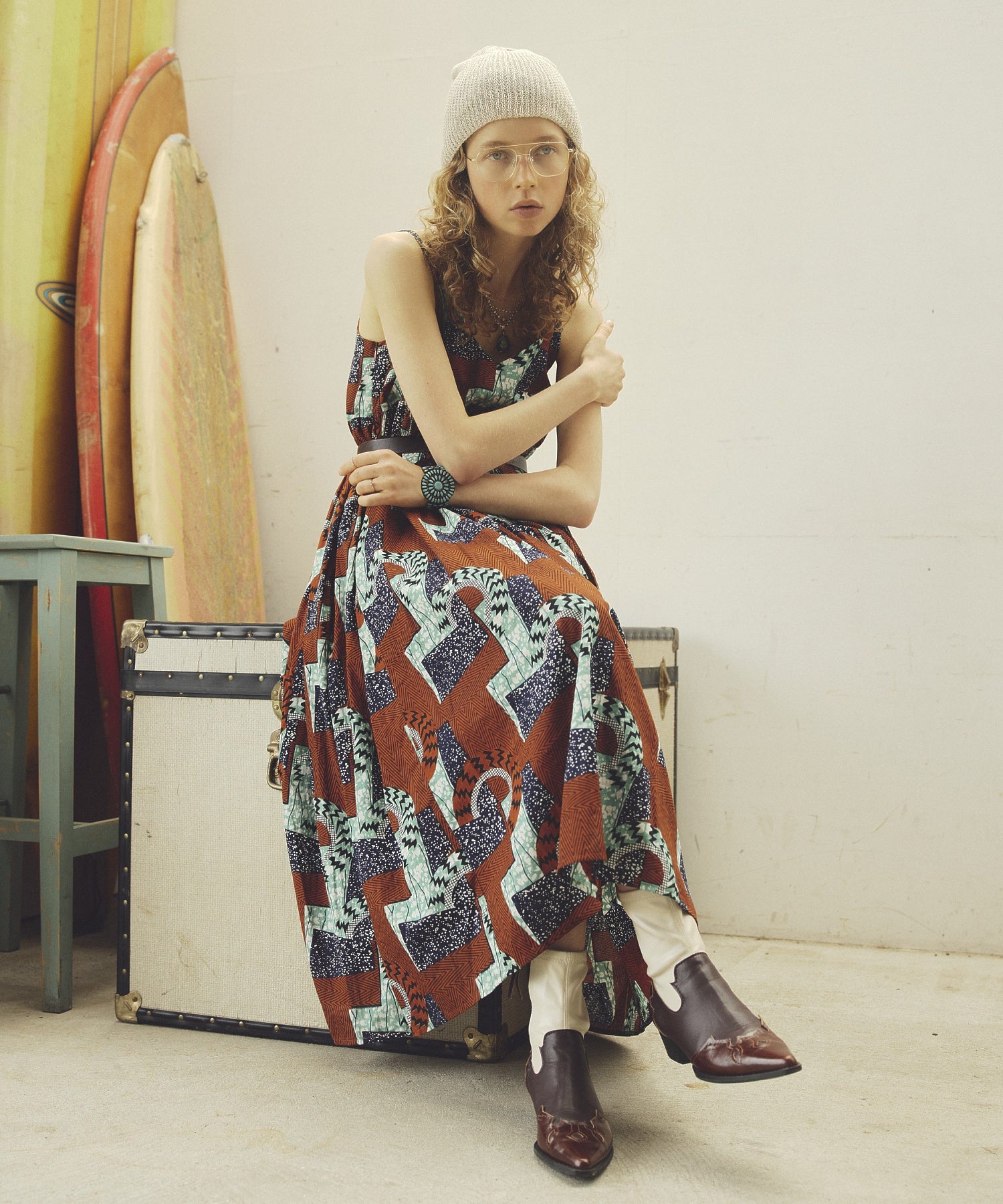 mag.by c/PRINT CAMI DRESS
