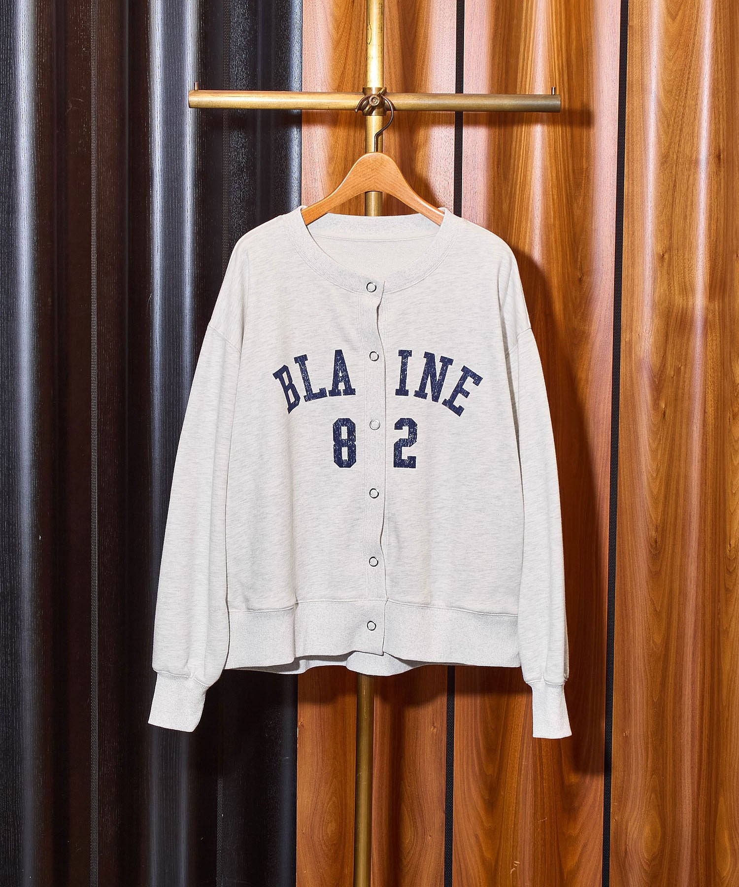 COLLEGE LOGO SWEAT CARDIGAN