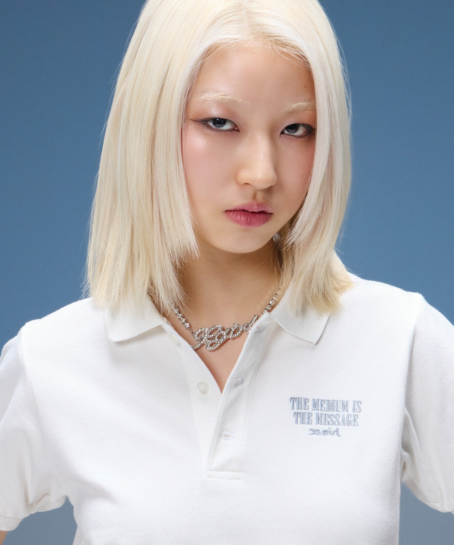VINTAGE LABEL FACE BABY POLO TOP