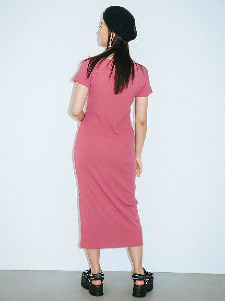 AIRLY RIB DRESS X-girl