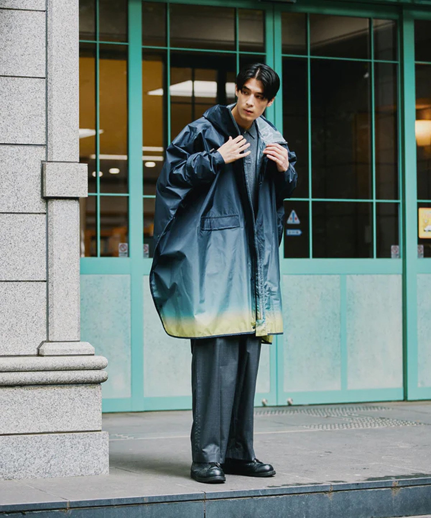 【KiU】STANDARD RAIN PONCHO - 2ND