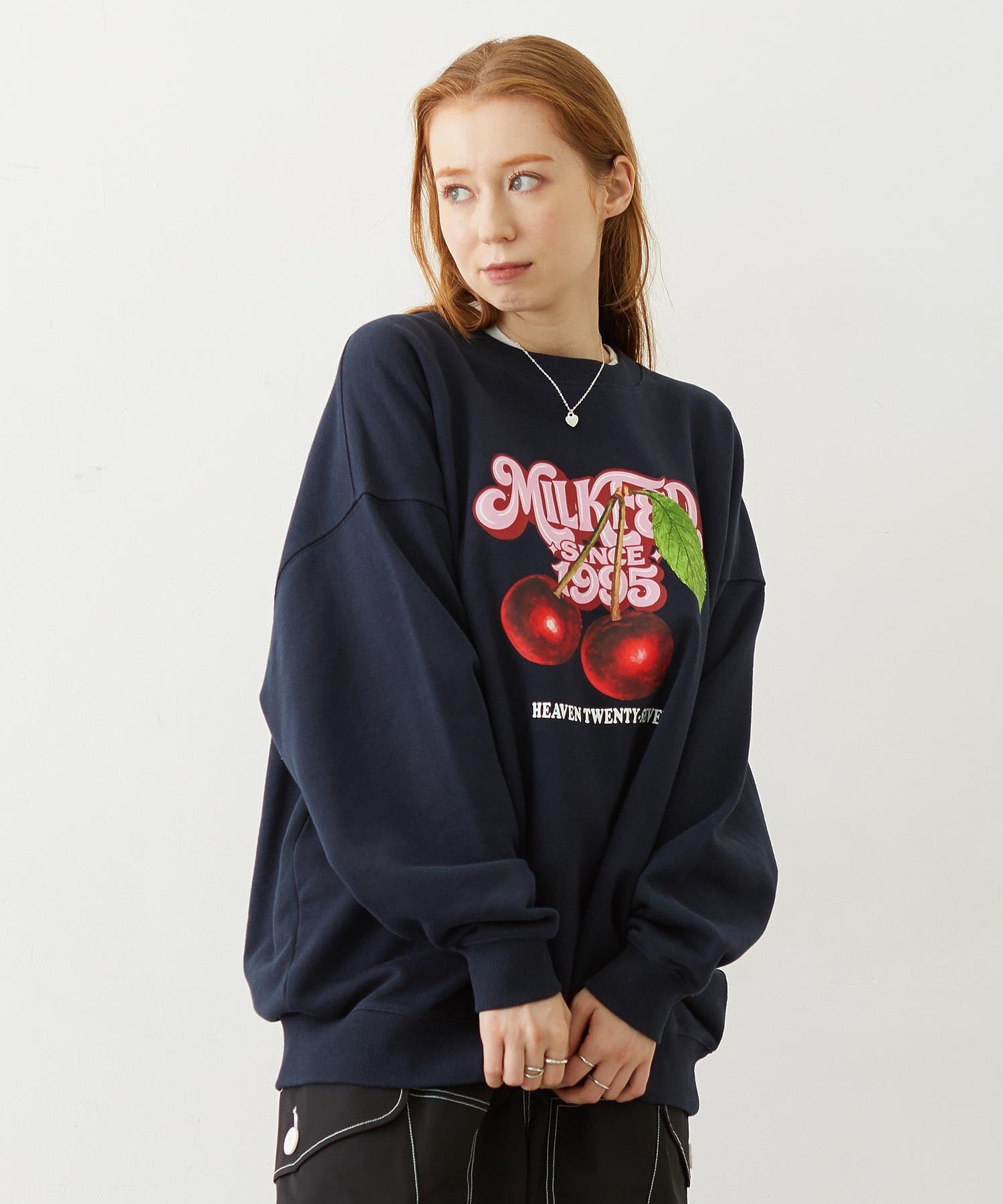CHERRY LOGO SWEAT TOP