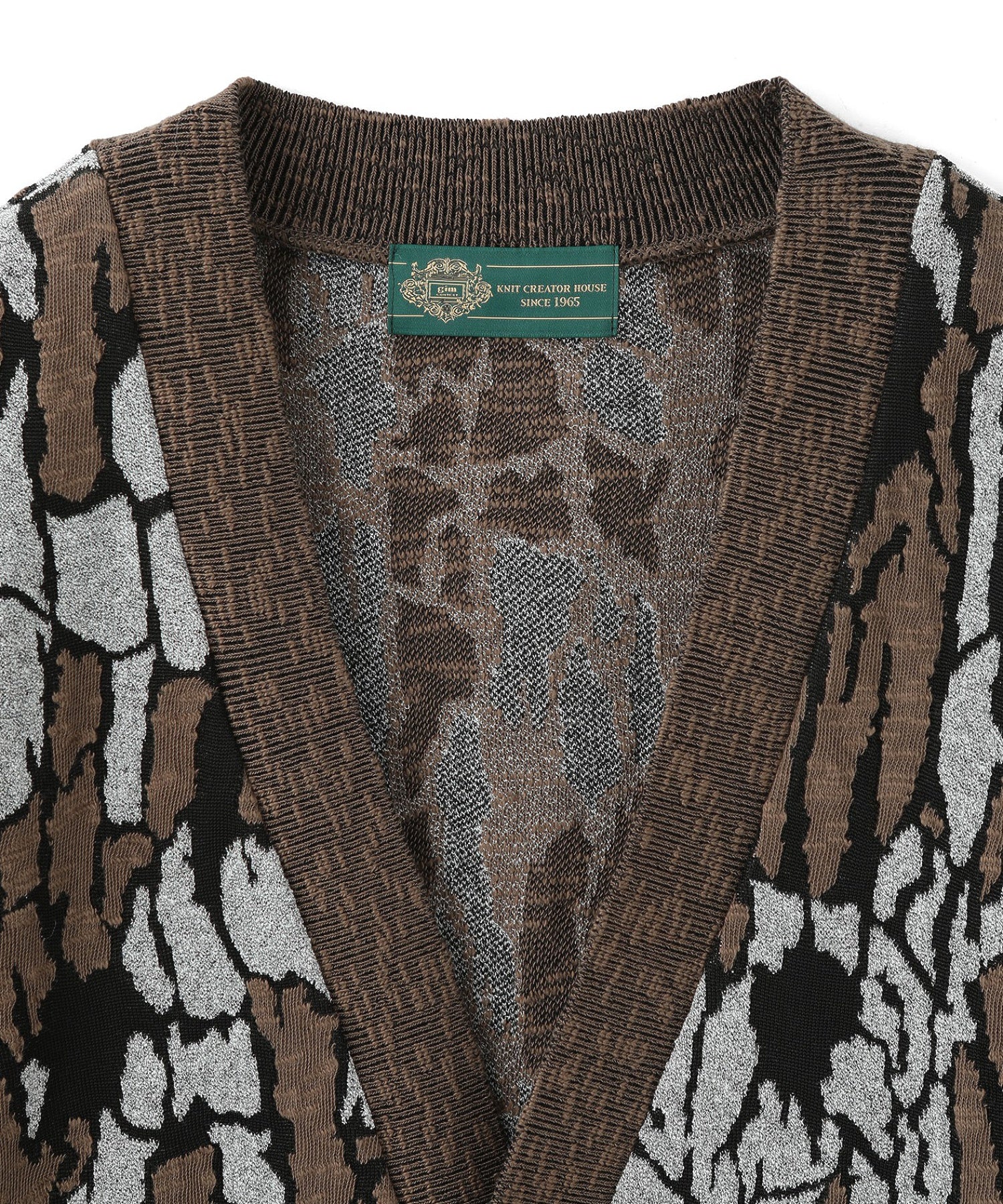 gimcontext/ジム コンテキスト/Trebark Camo Knit Cardigan 25505030