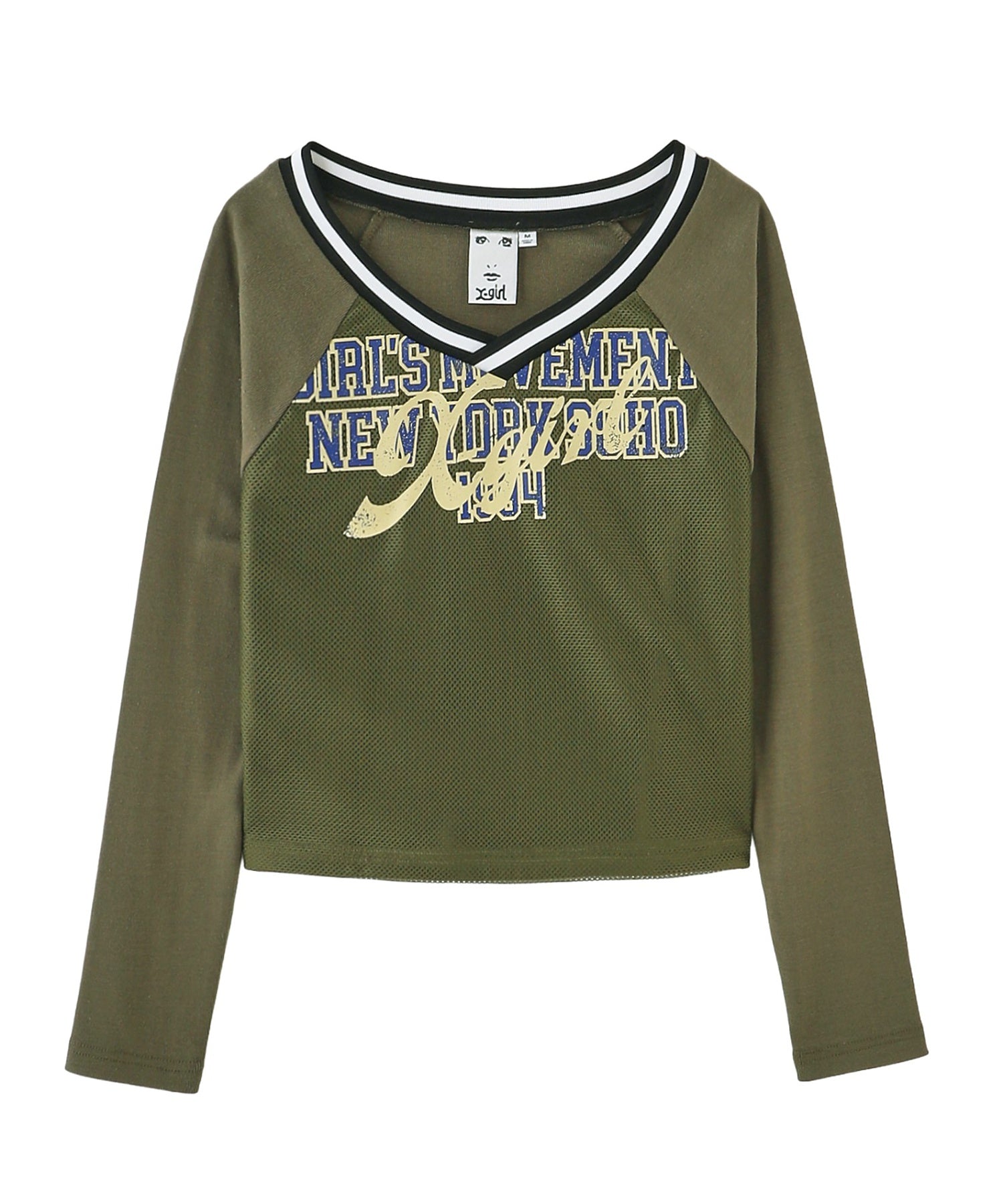MESH PANELED L/S COMPACT TOP