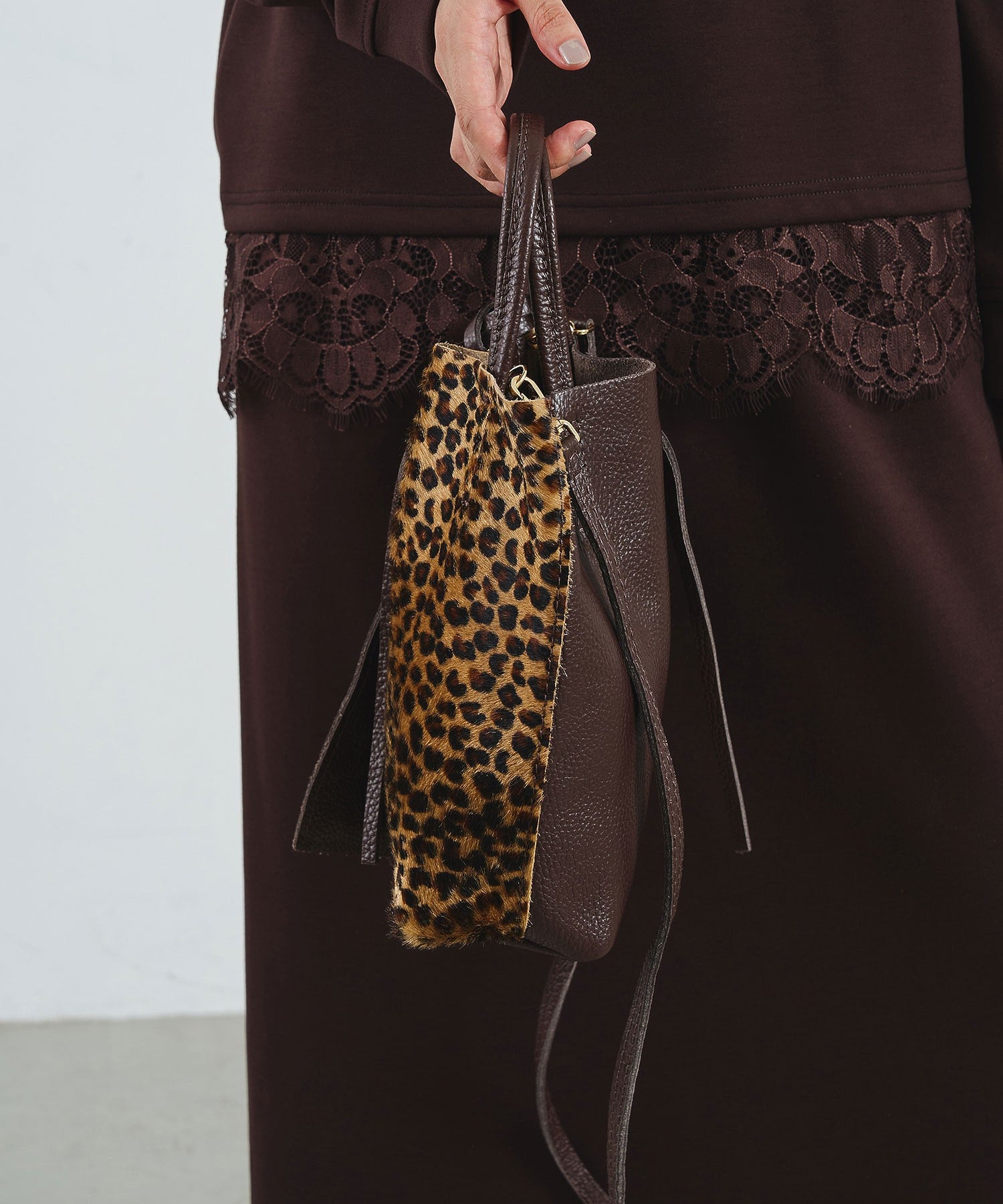 MILLELA FIRENZE/LEOPARD MINI TOTE