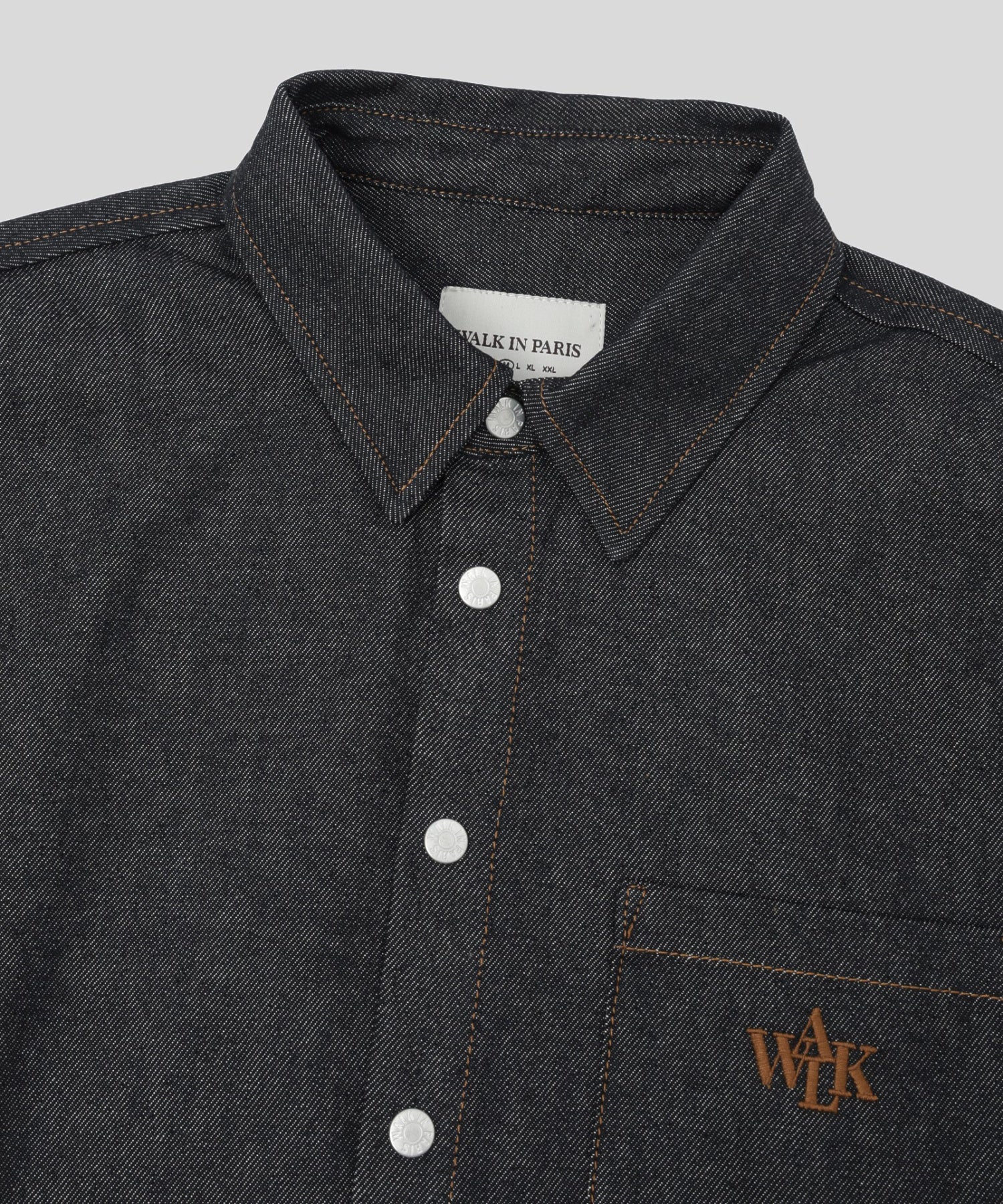 WALK IN PARIS/ウォーキンパリス/Raw denim shirt