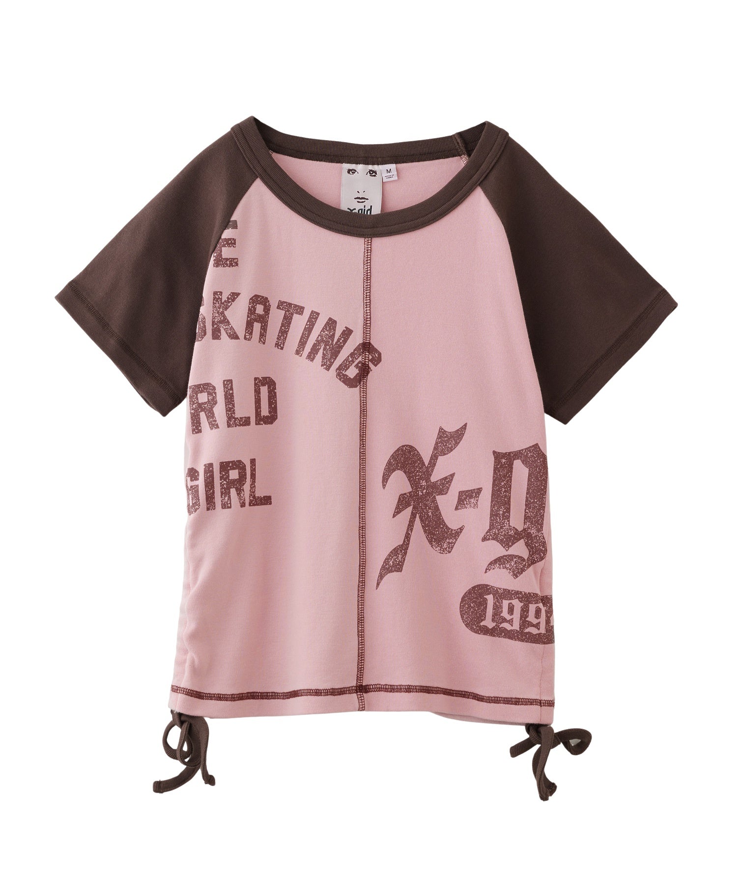 PANELED GRAPHIC RAGLAN BABY TEE