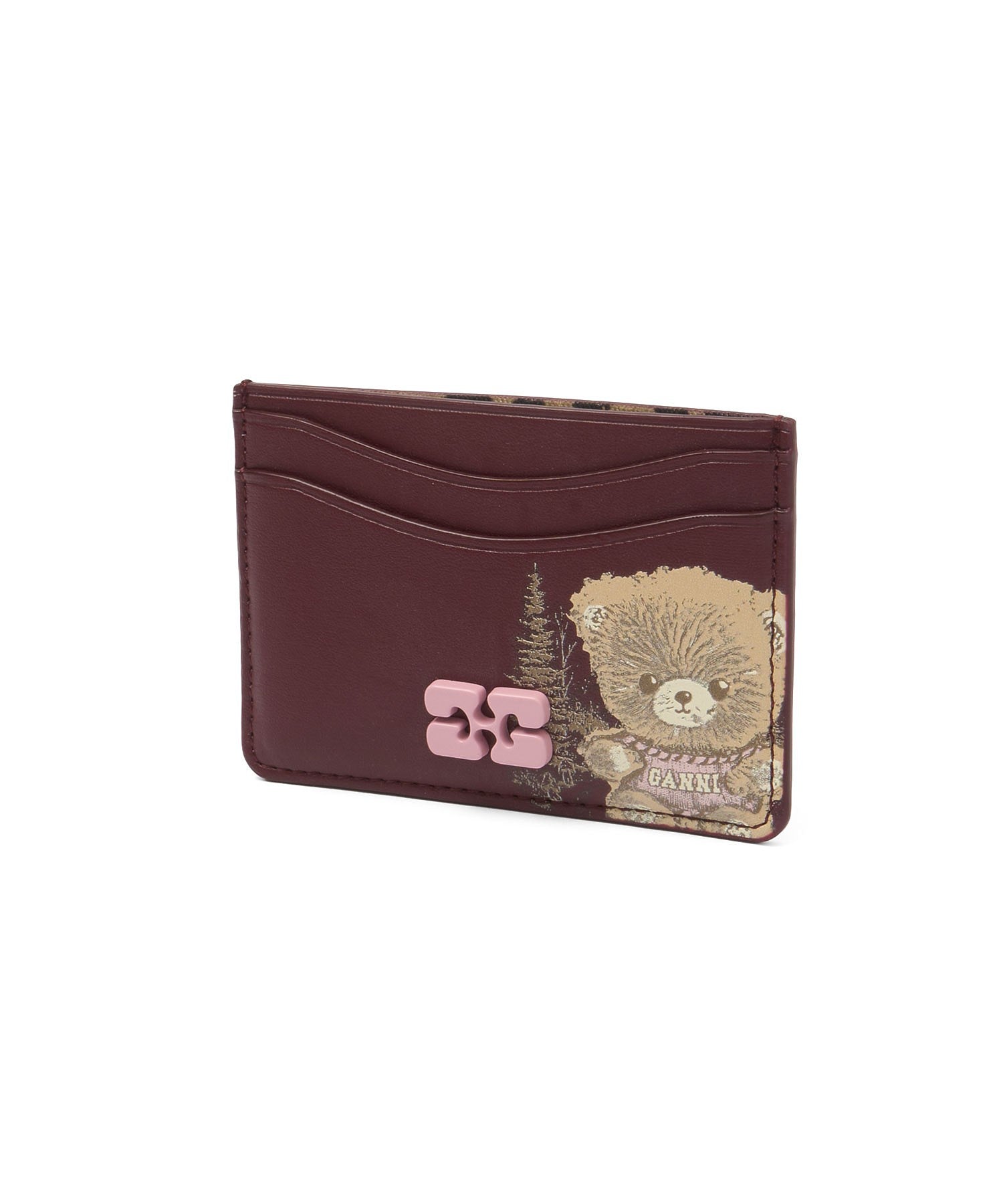 GANNI/BOU CARD HOLDER PRINTED