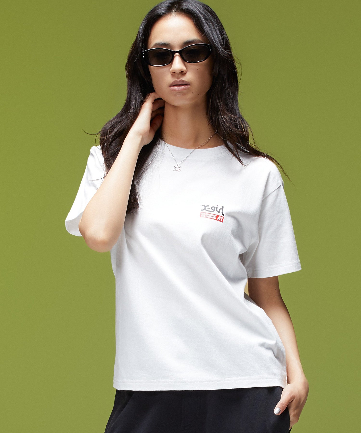 COLORED BOX FACE S/S TEE