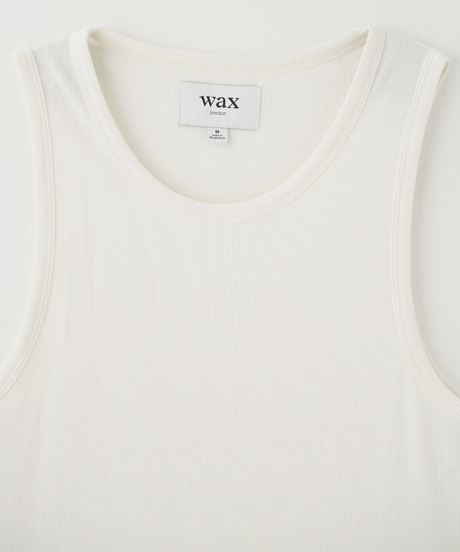 WAX LONDON/ワックスロンドン/MONTAGUE VEST RIB SS25-TEE-MON-AXH-ECR