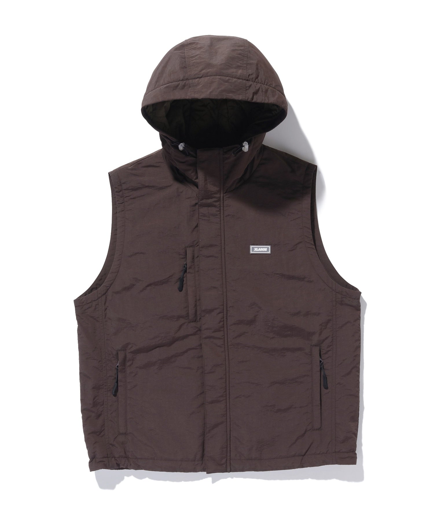NYLON HOODED VEST