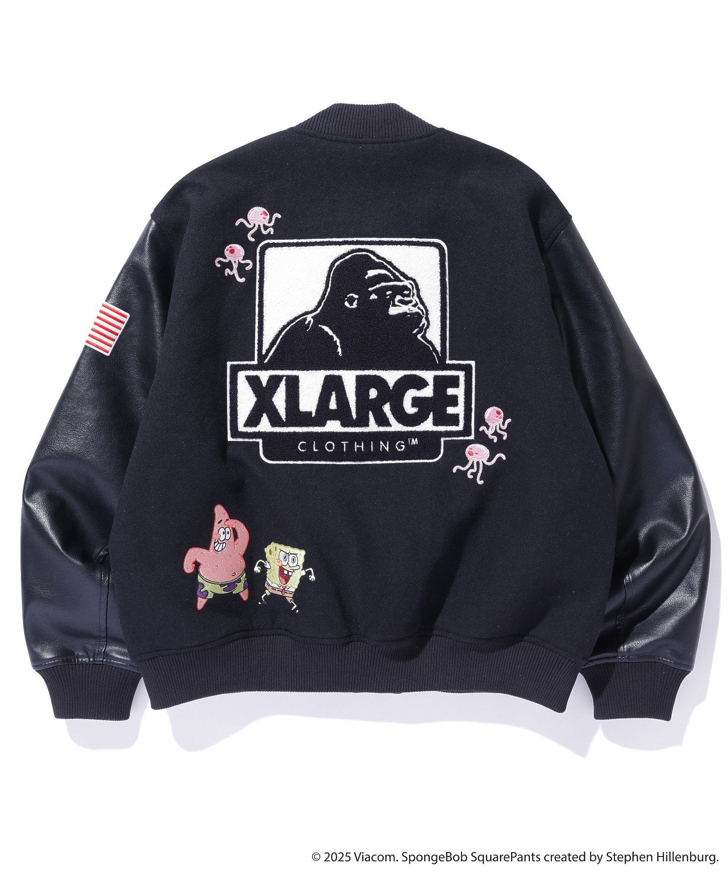 XLARGE×SpongeBob VARSITY JACKET