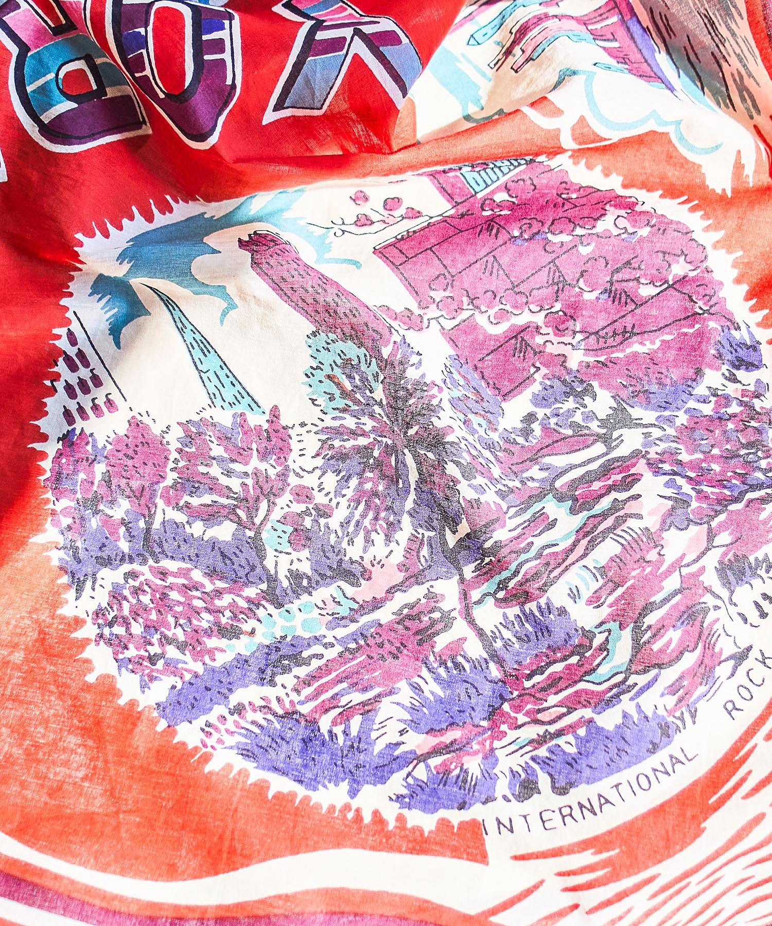 BINDU/COTTON VOILE NEW YORK MAP SCARF