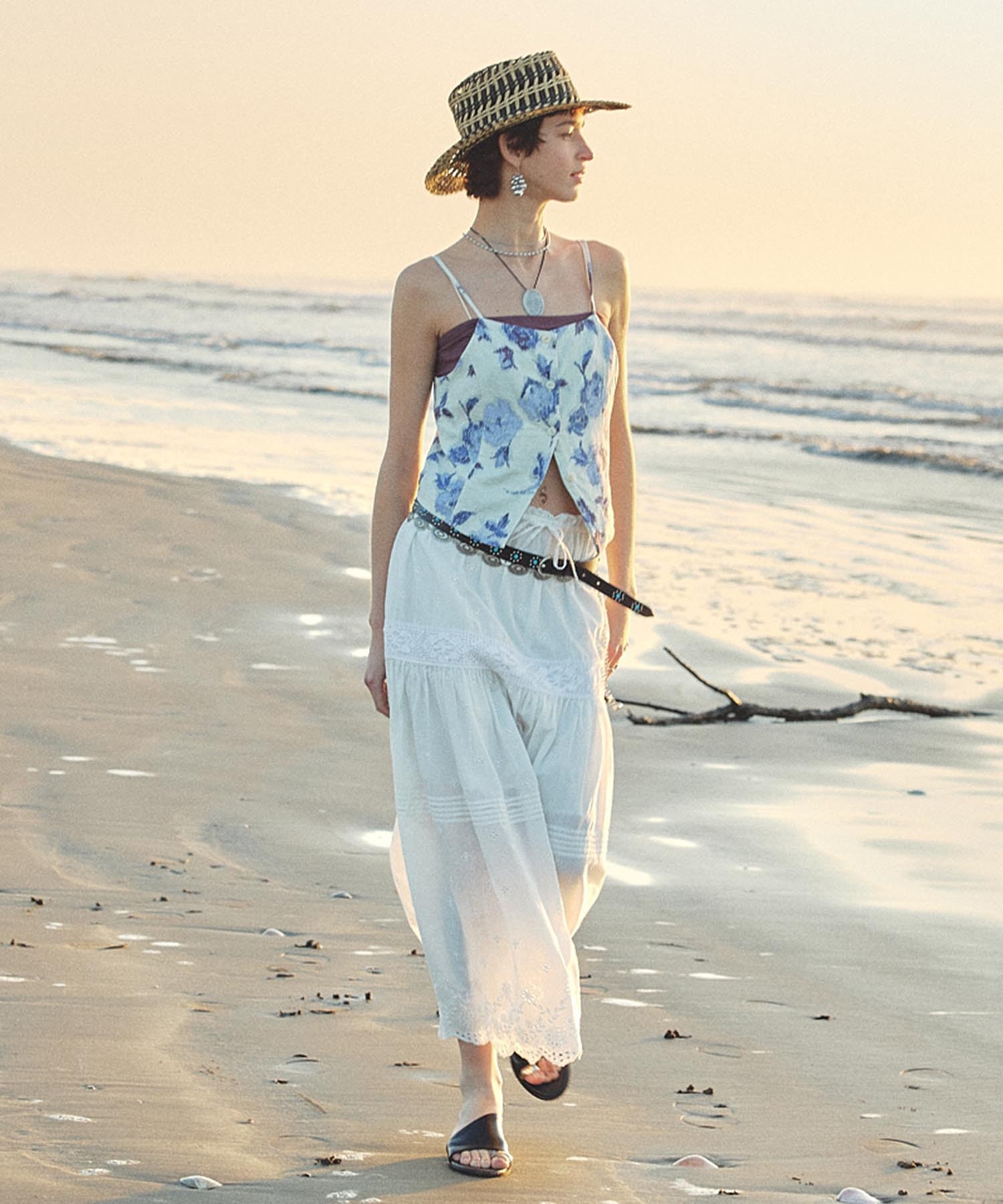 ROSE PRINT VEST