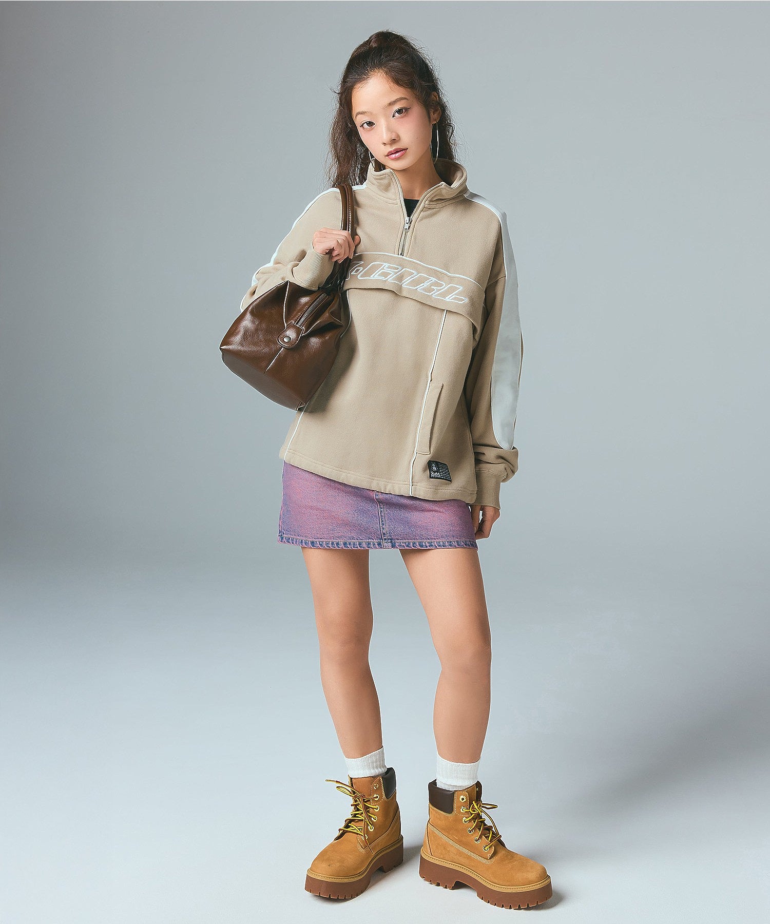 STUDDED LOGO 2WAY BAG