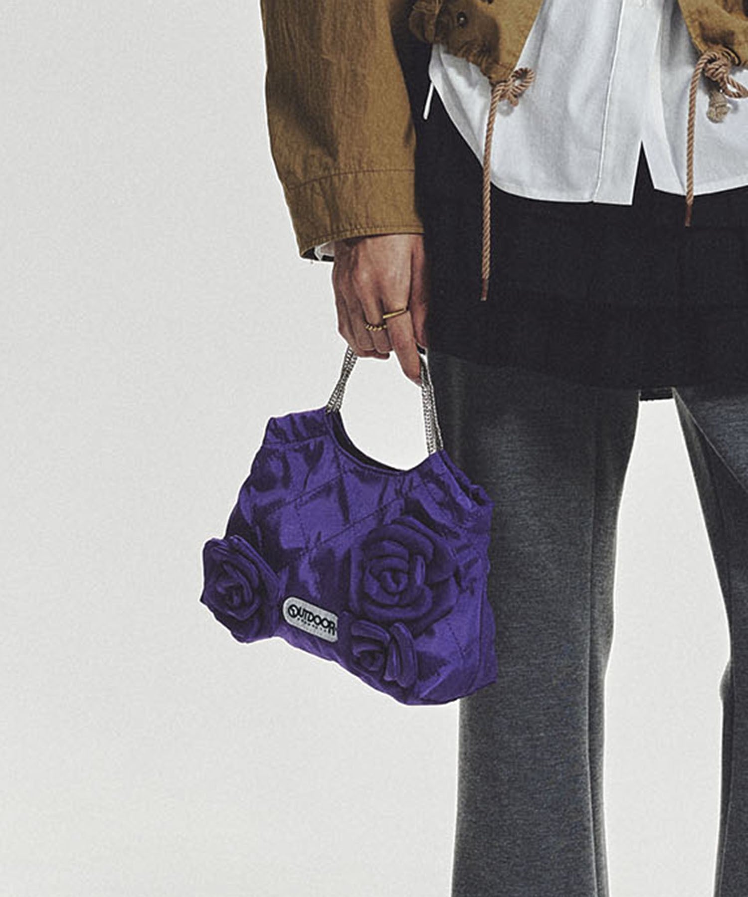 【ROSE BUD別注】OUTDOOR/FLOWER QUILTING MINI BAG