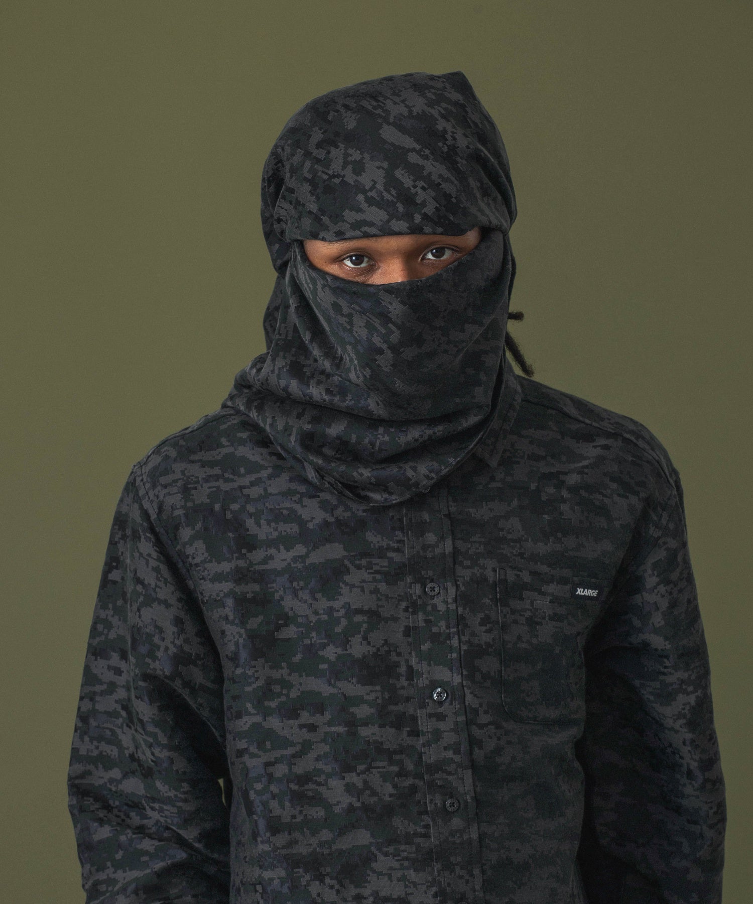 DIGITAL CAMO JACQUARD SCARF