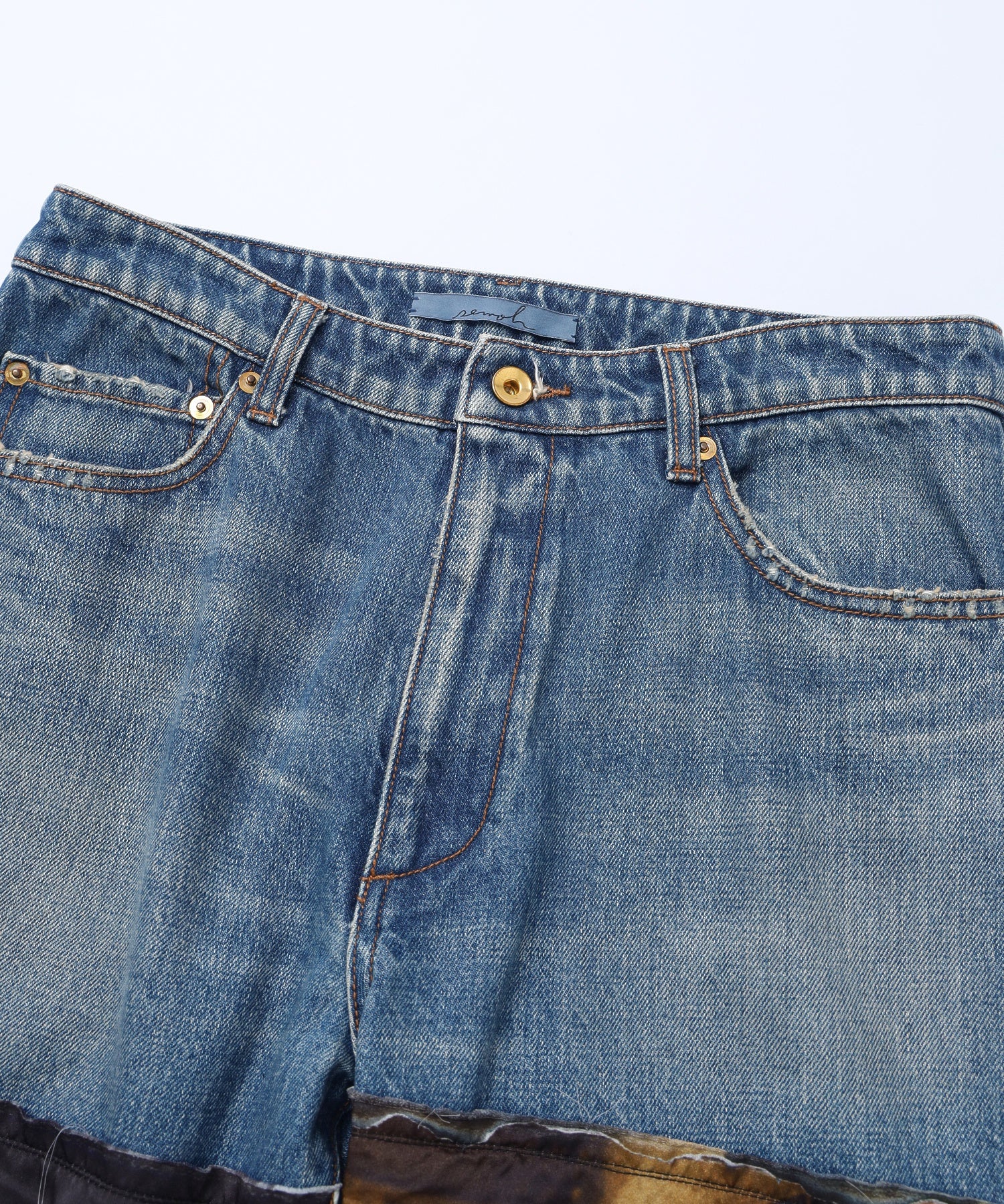 SEMOH/セモー/Test Print Denim Pants Lui Araki SA16-8-02