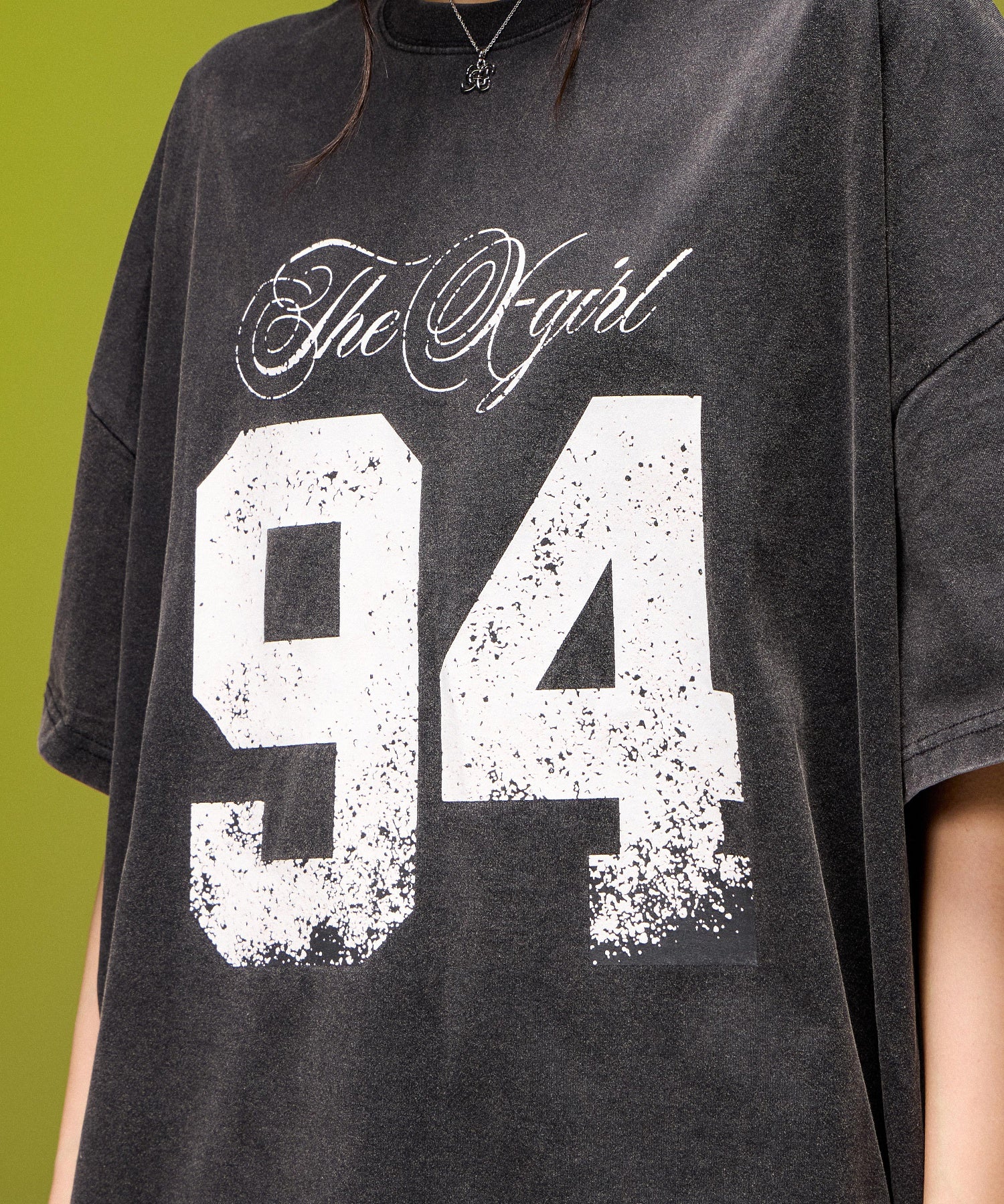 FADED FLOCKY NUMBER S/S TEE DRESS
