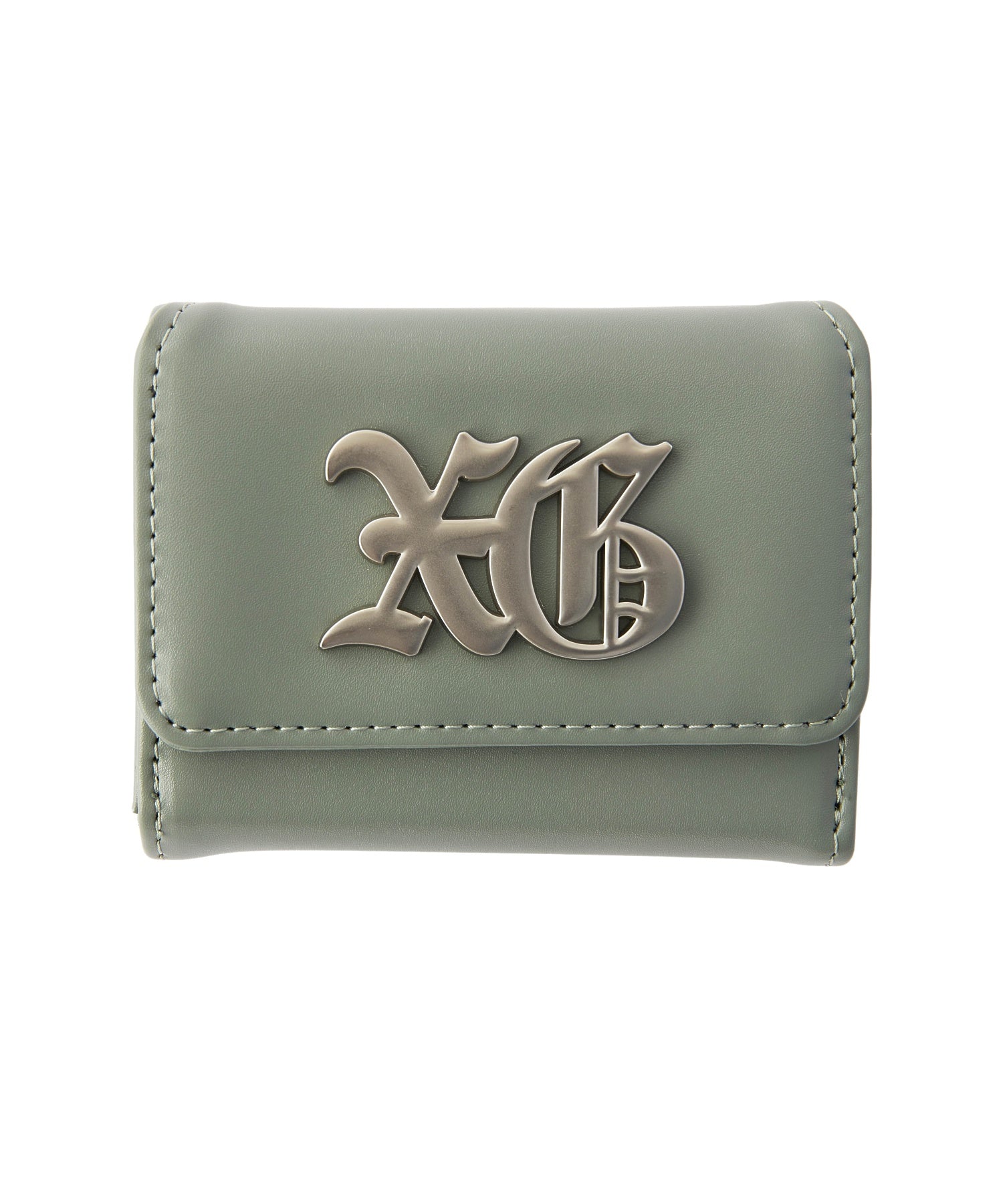 OLD ENGLISH LOGO BUCKLE FAUX LEATHER MINI WALLET