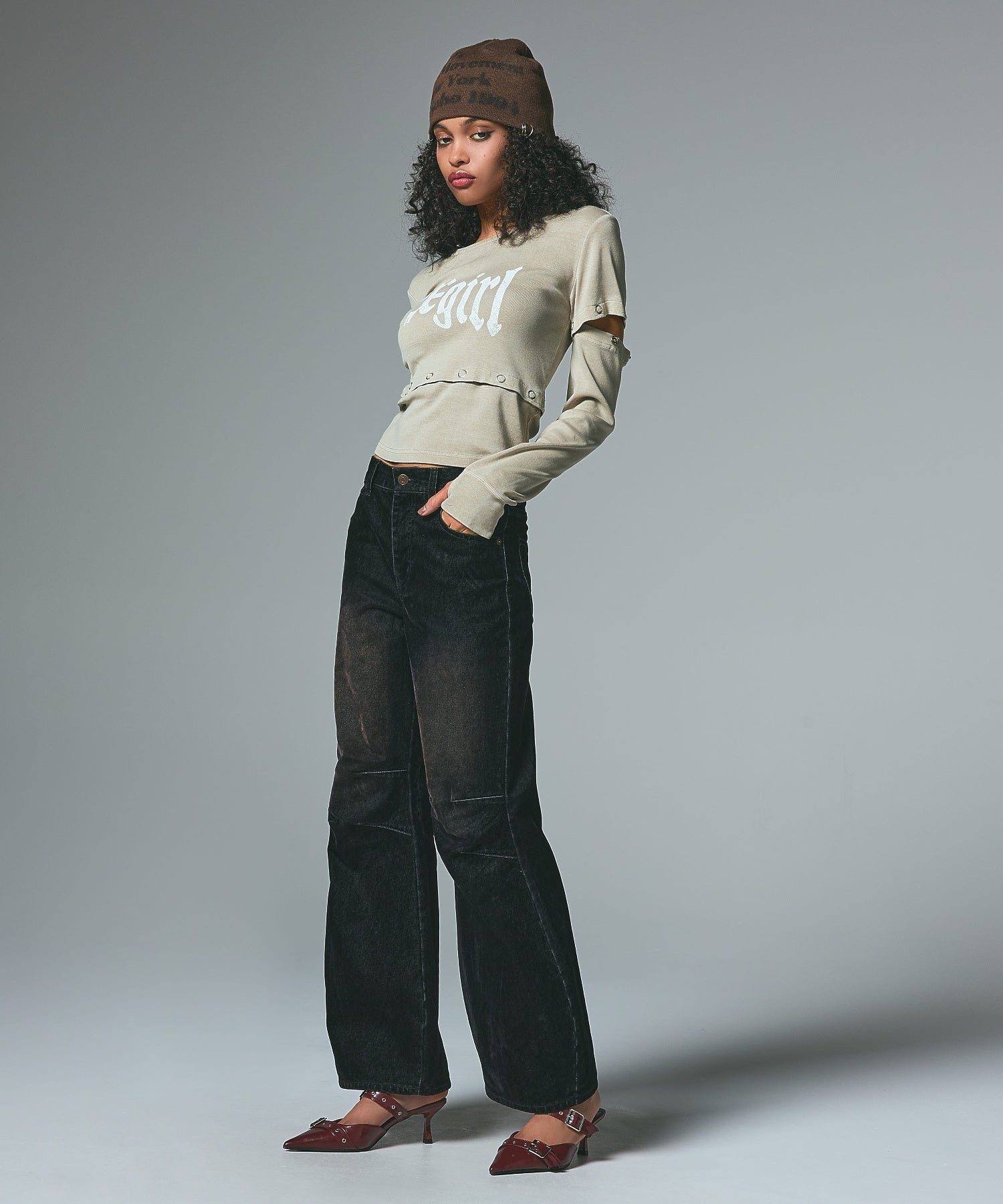 FADED MULTIWAY L/S TOP
