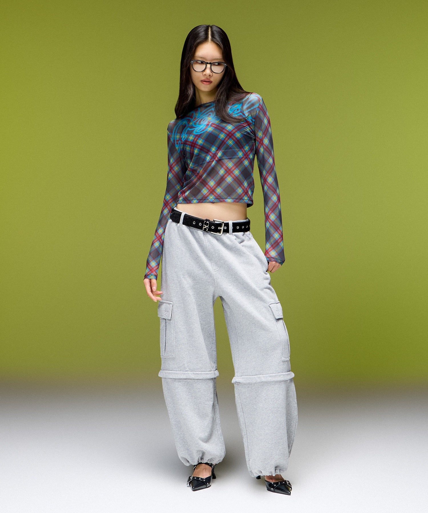 EMBLEM POCKET 2WAY BUGGY SWEATPANTS