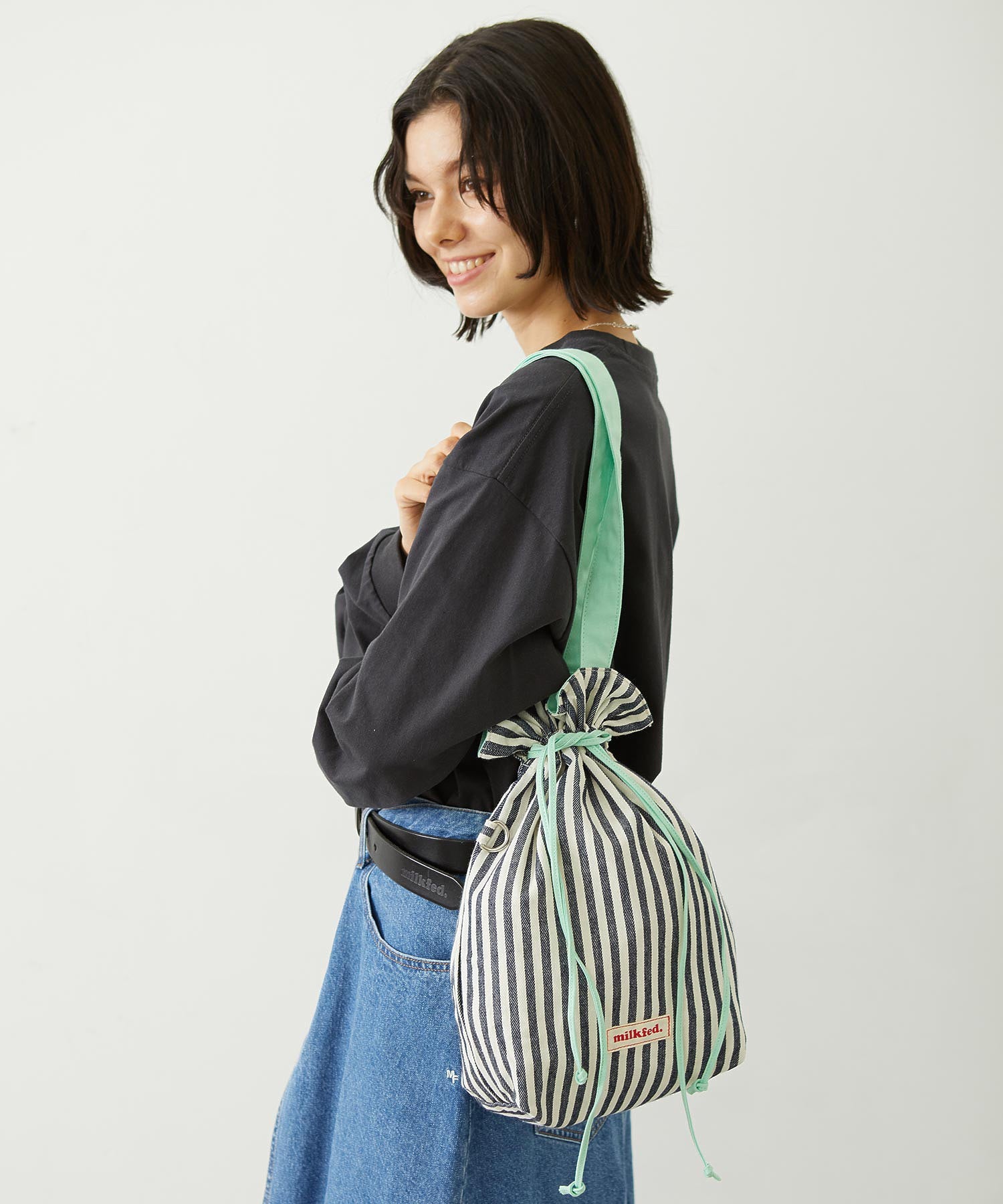 STRIPED TOTE BAG
