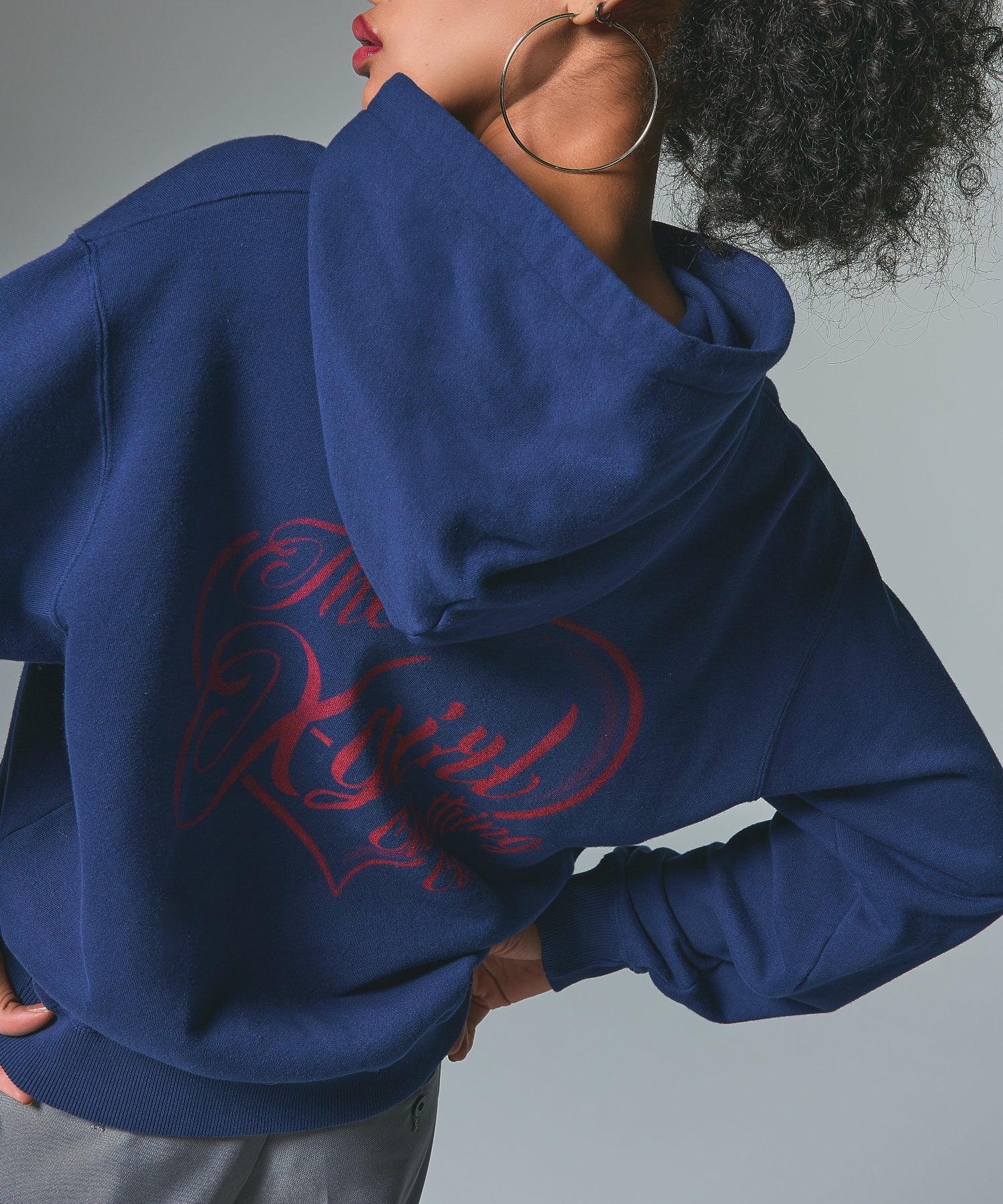 HEART SPRAY LOGO SWEAT HOODIE