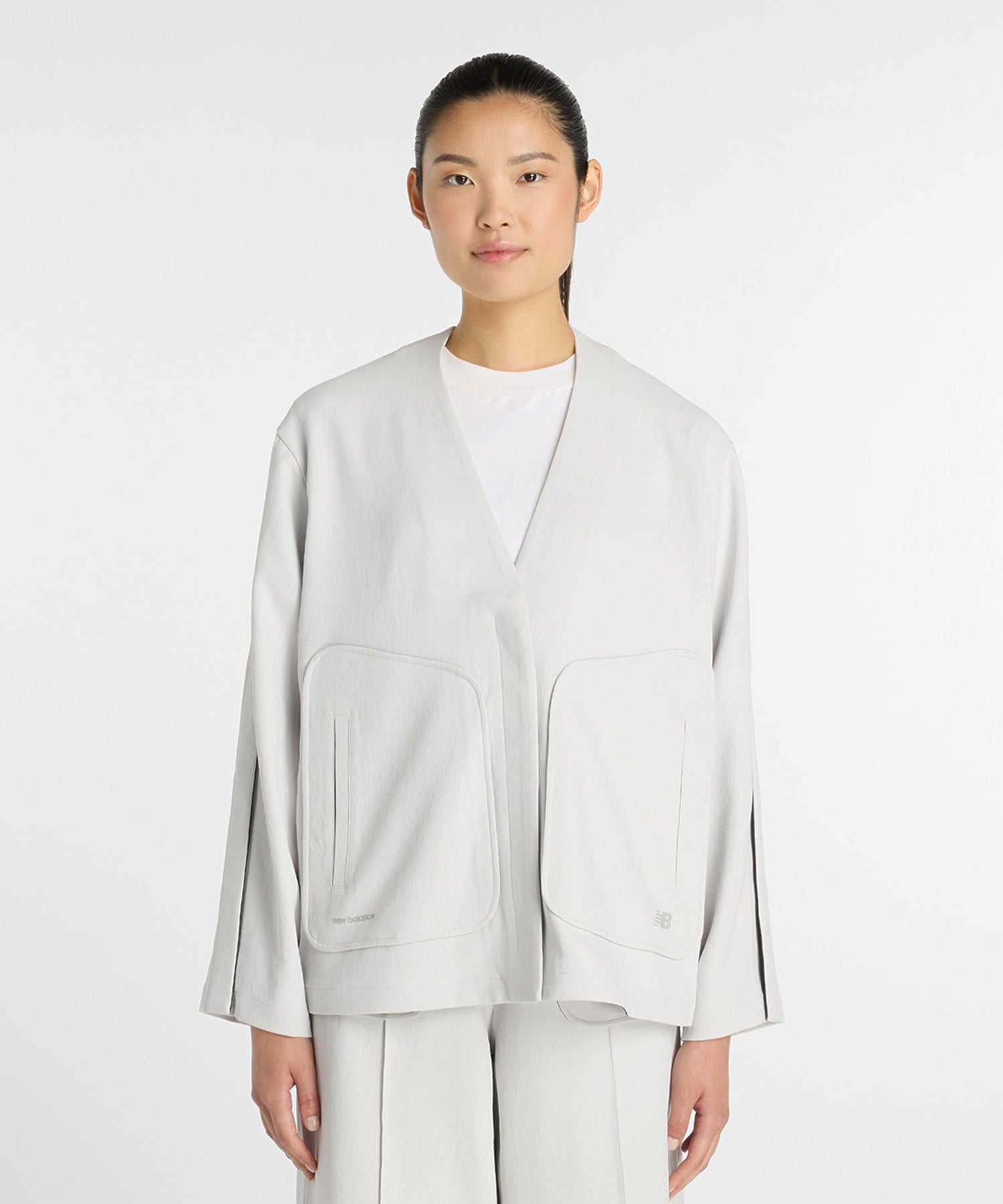 NEW BALANCE/ニューバランス/W NB Grey NOCOLLAR JACKET WJ61784L