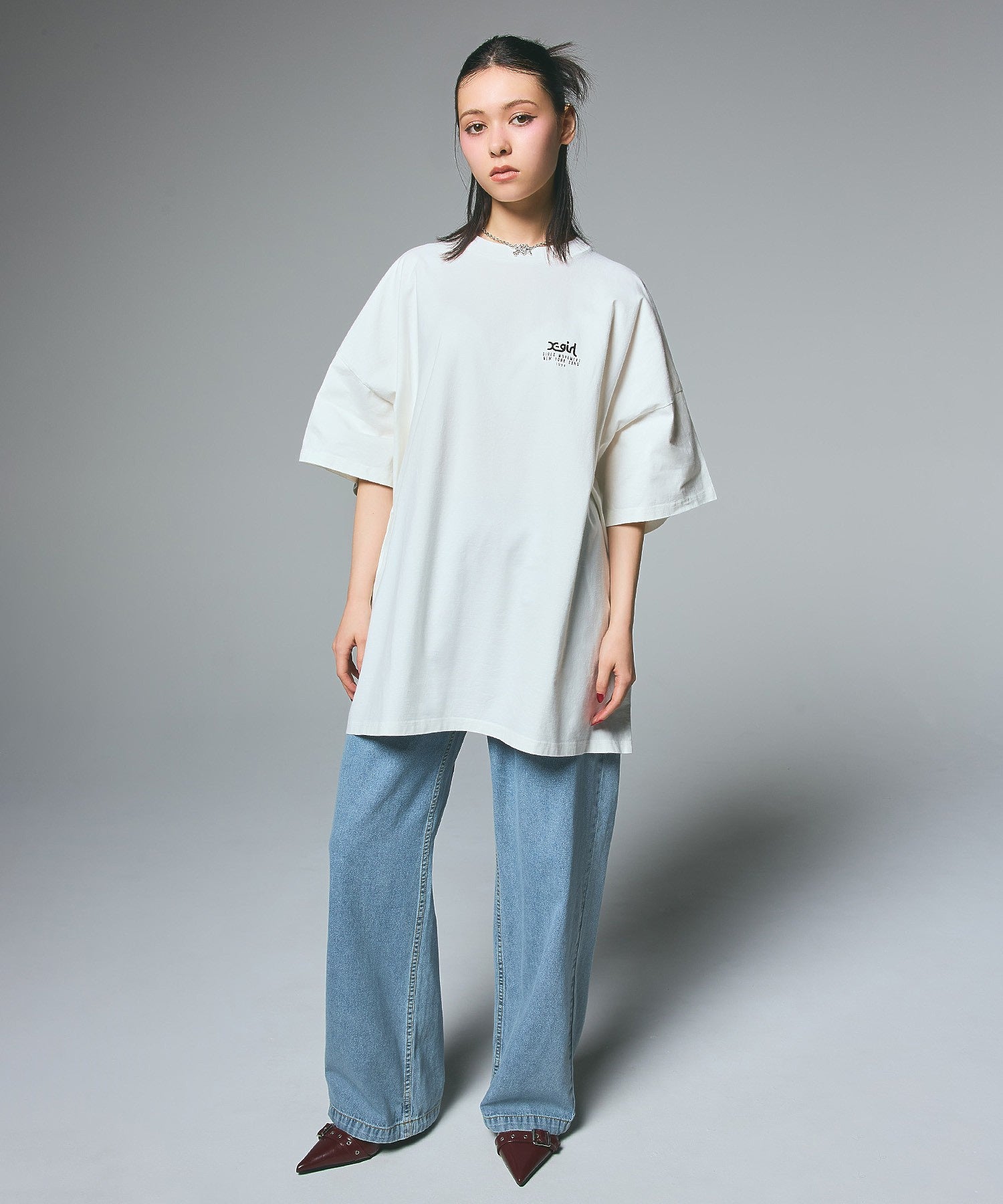 COLLAGE CAMO FACE S/S BIG TEE DRESS