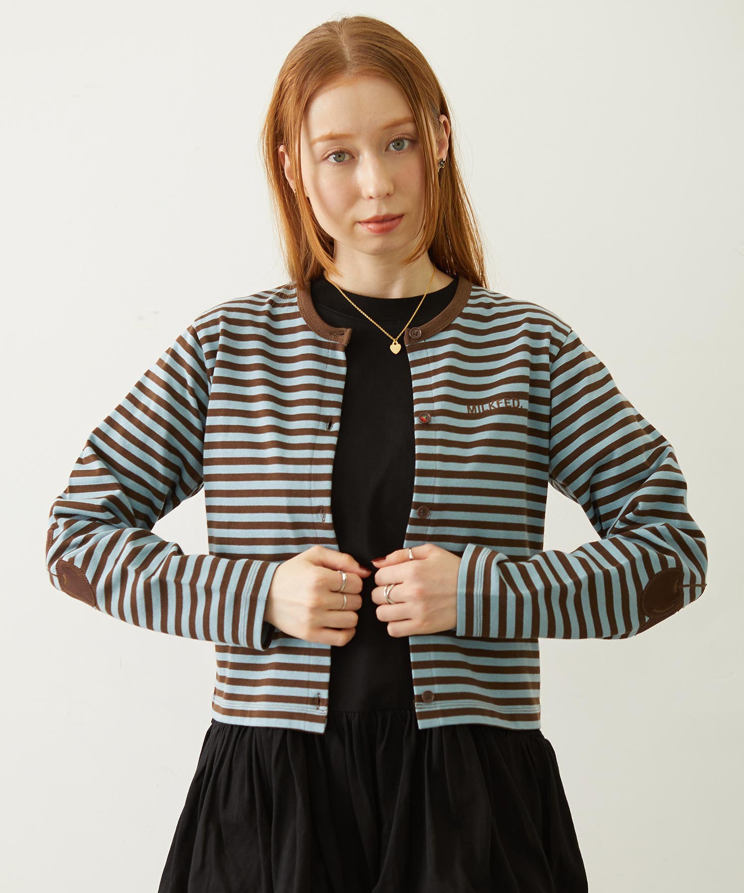 CHERRY ELBOW CARDIGAN