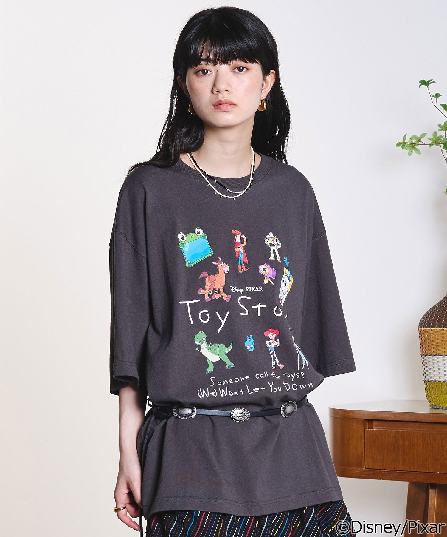 model:163cm 着用サイズ:L