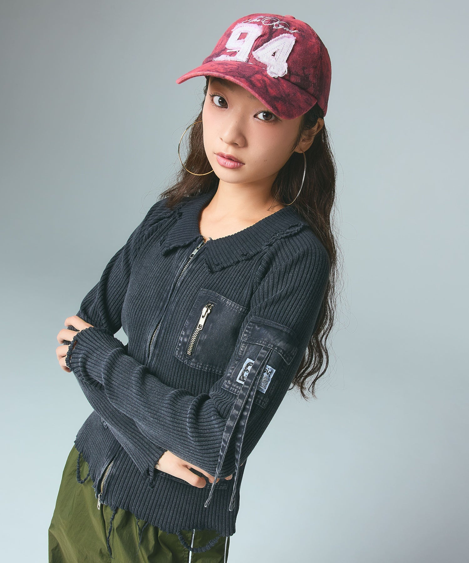FADED NUMBER LOGO 6PANEL CAP