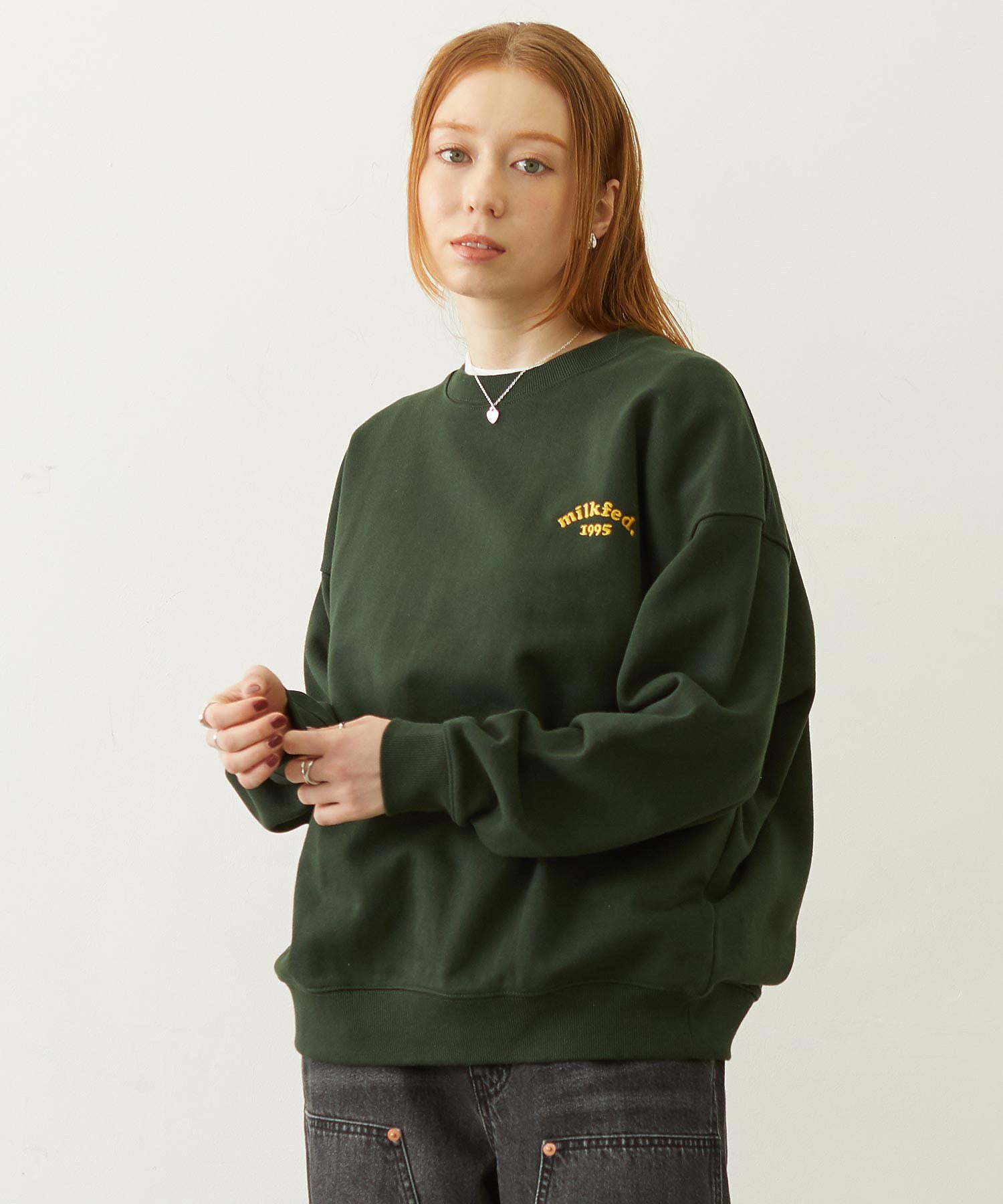 COOPER LOGO WIDE CREW SWEAT TOP