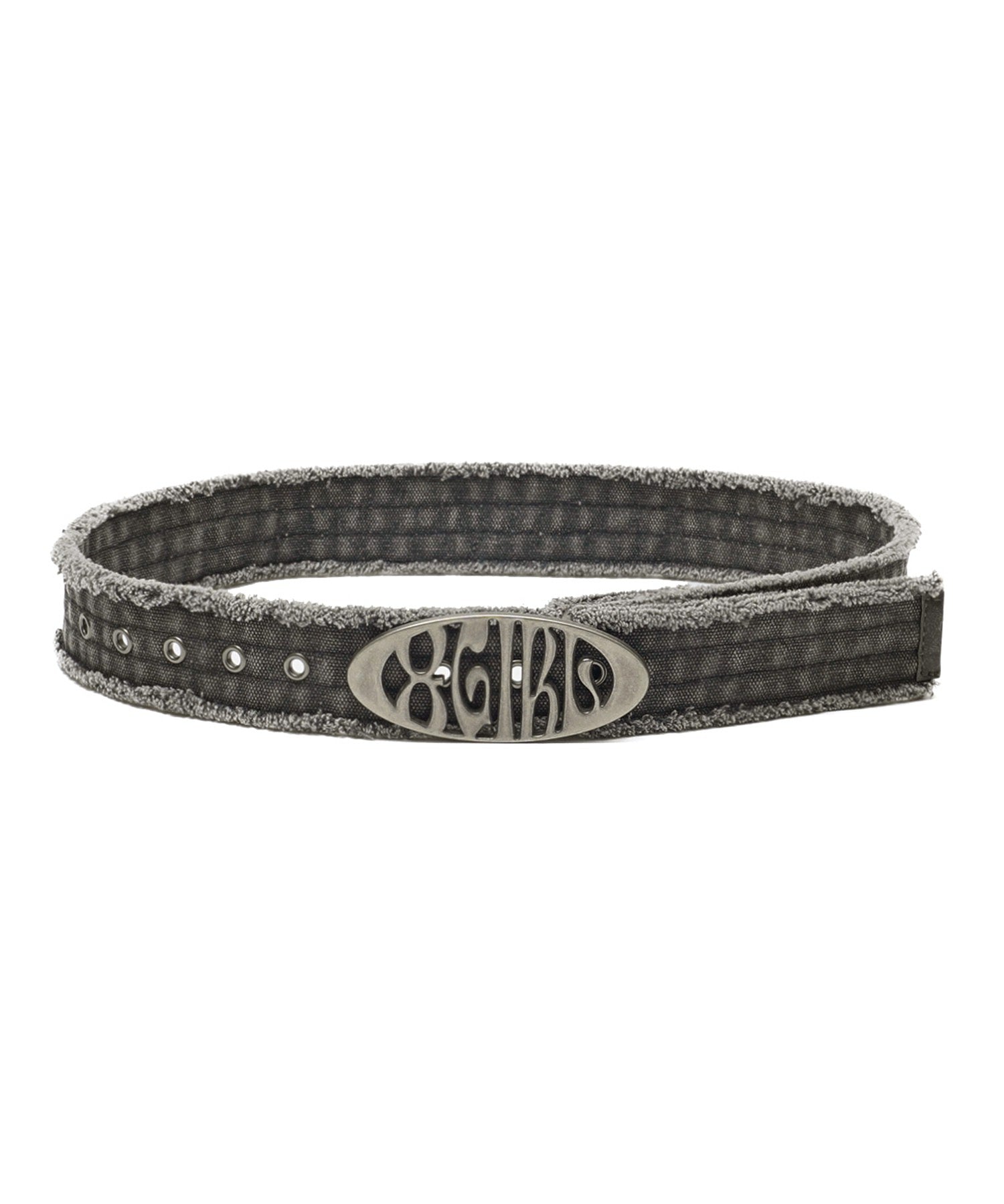 METAL OVAL LOGO BUCKLE BELT